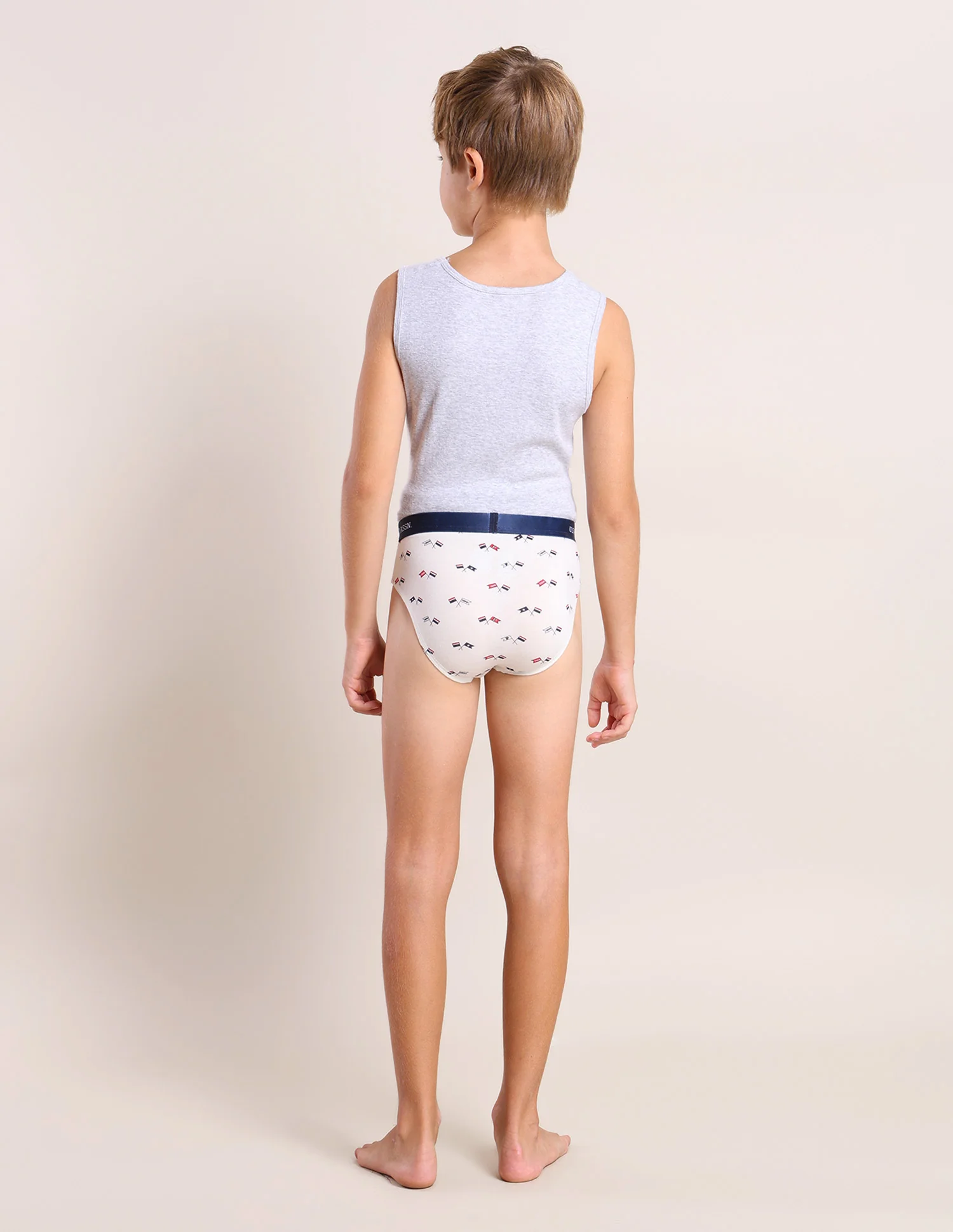 Boys Mid Rise Cotton Spandex Briefs - Pack Of 3 - Image 10