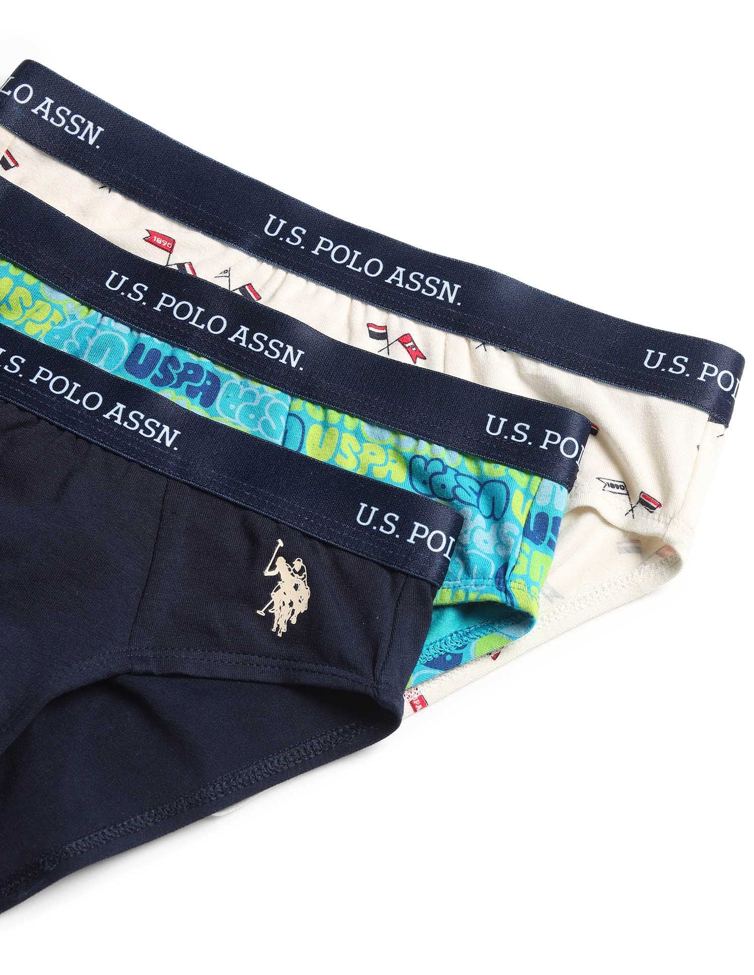 Boys Mid Rise Cotton Spandex Briefs - Pack Of 3 - Image 2