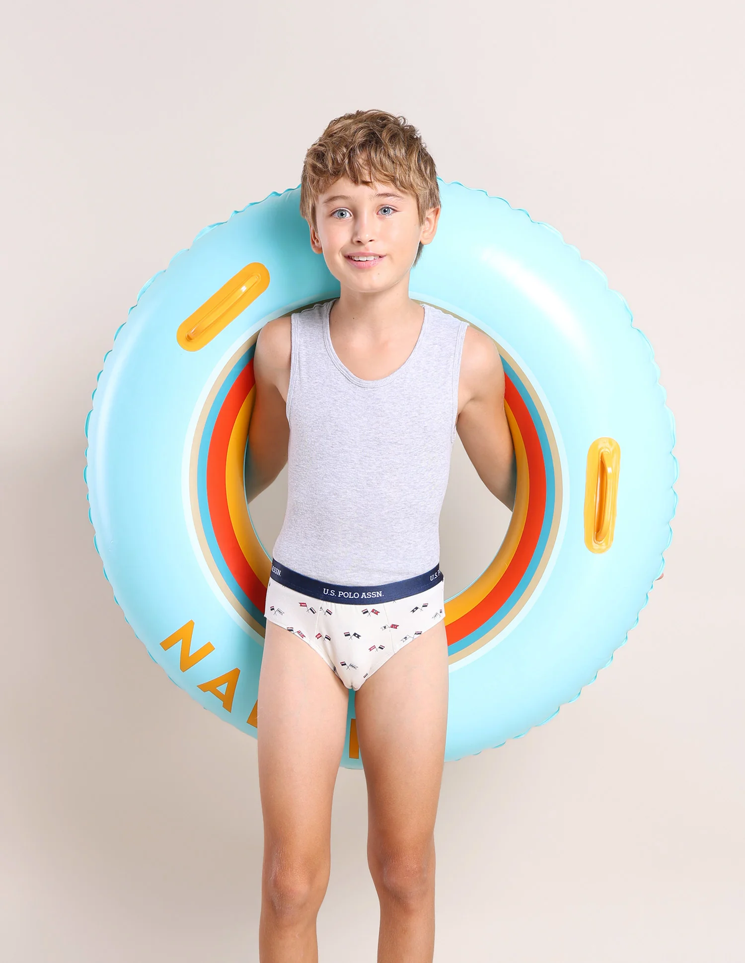 Boys Mid Rise Cotton Spandex Briefs - Pack Of 3 - Image 4