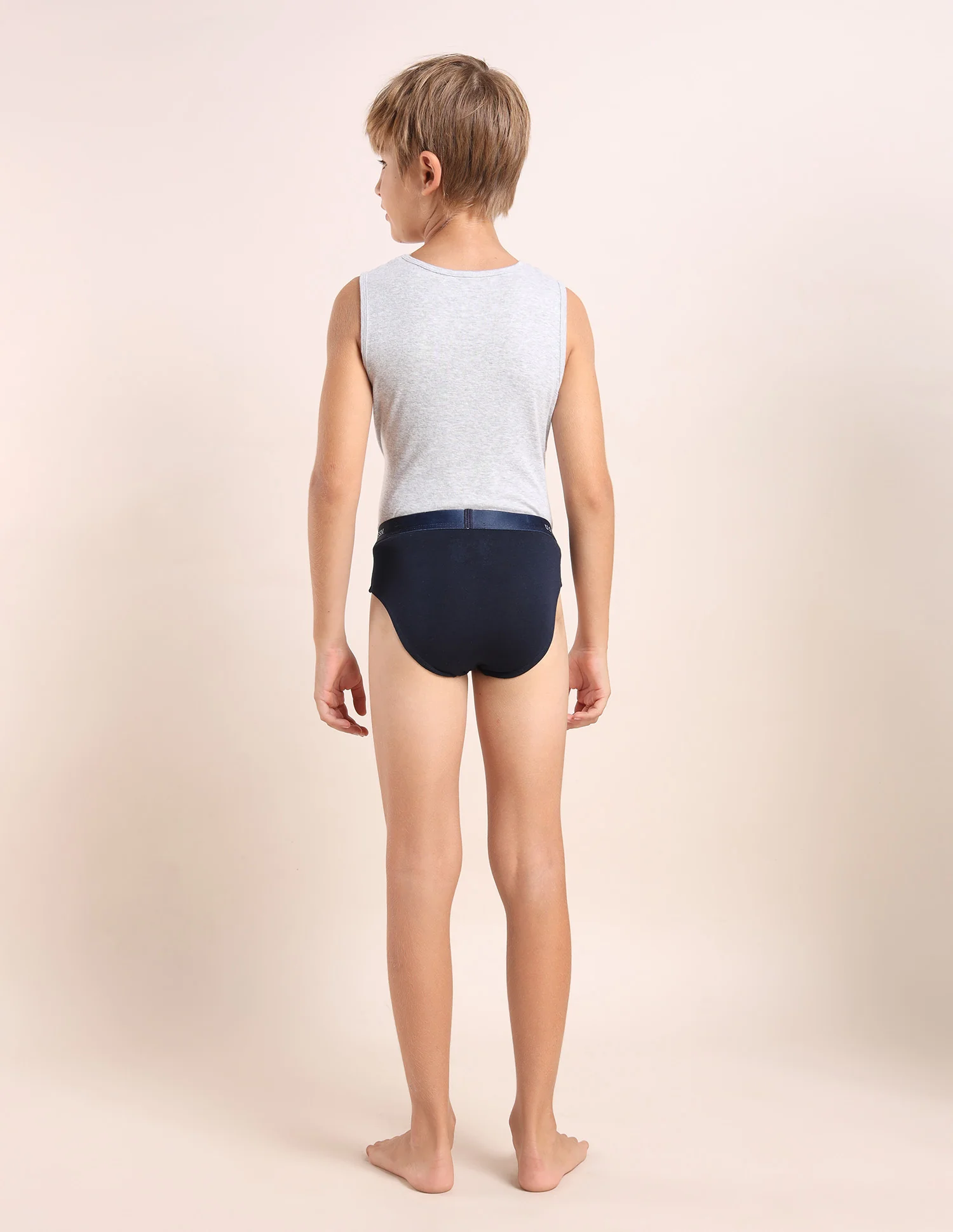 Boys Mid Rise Cotton Spandex Briefs - Pack Of 3 - Image 10