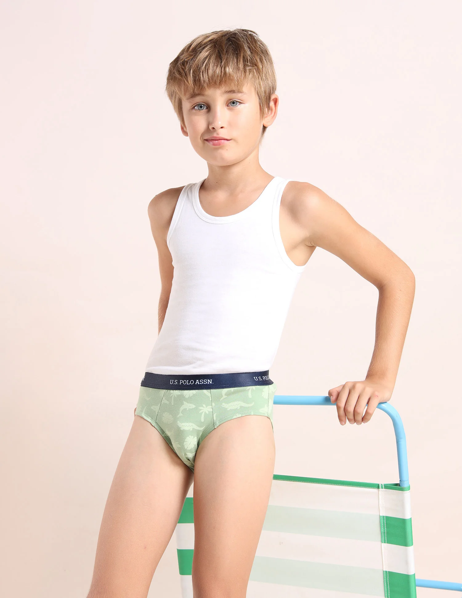 Boys Mid Rise Cotton Spandex Briefs - Pack Of 3 - Image 3