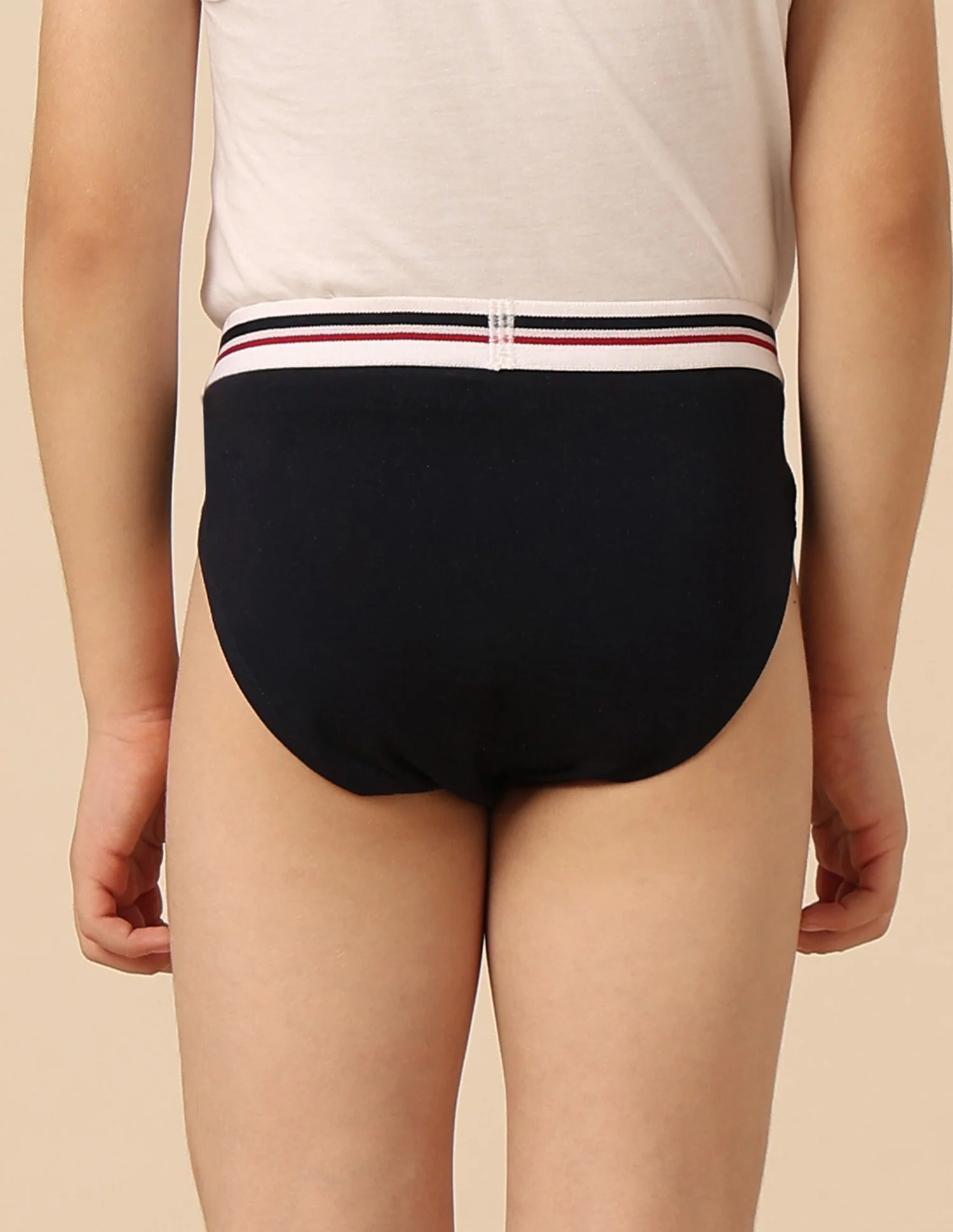 Boys Mid Rise Cotton Spandex EKB09 Briefs - Pack Of 3 - Image 7