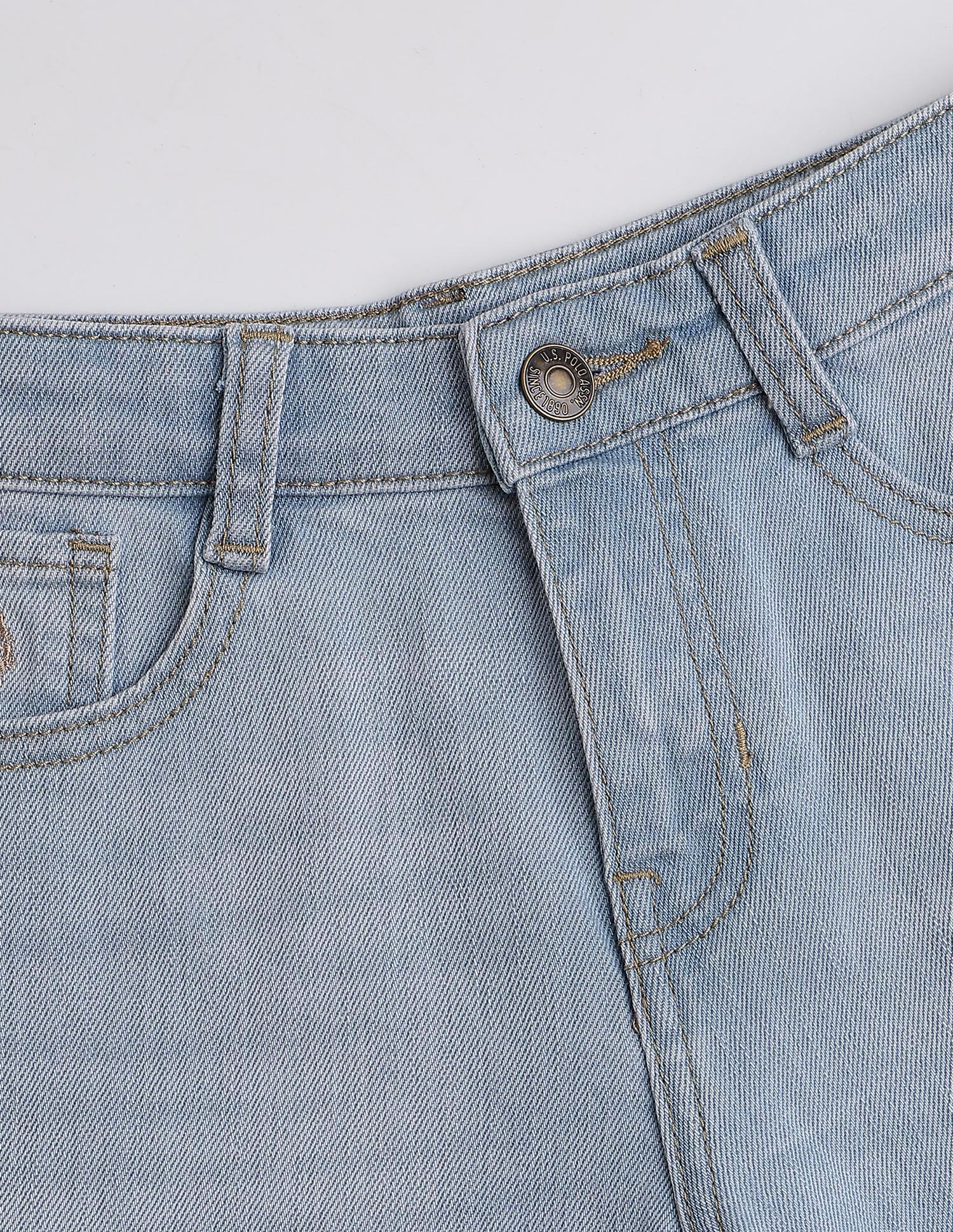 Boys Mid Rise Denim Shorts - Image 2