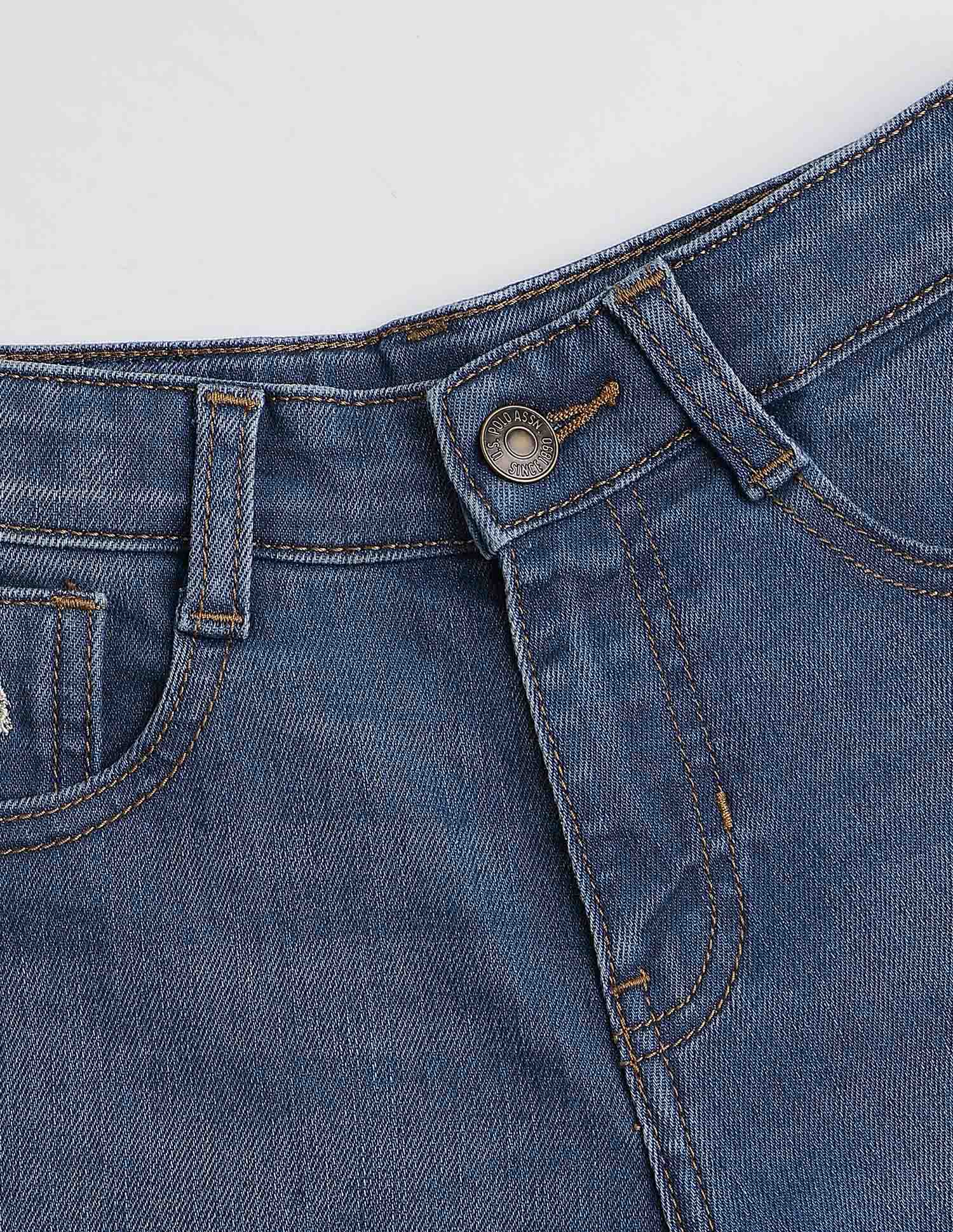 Boys Mid Rise Denim Shorts - Image 2