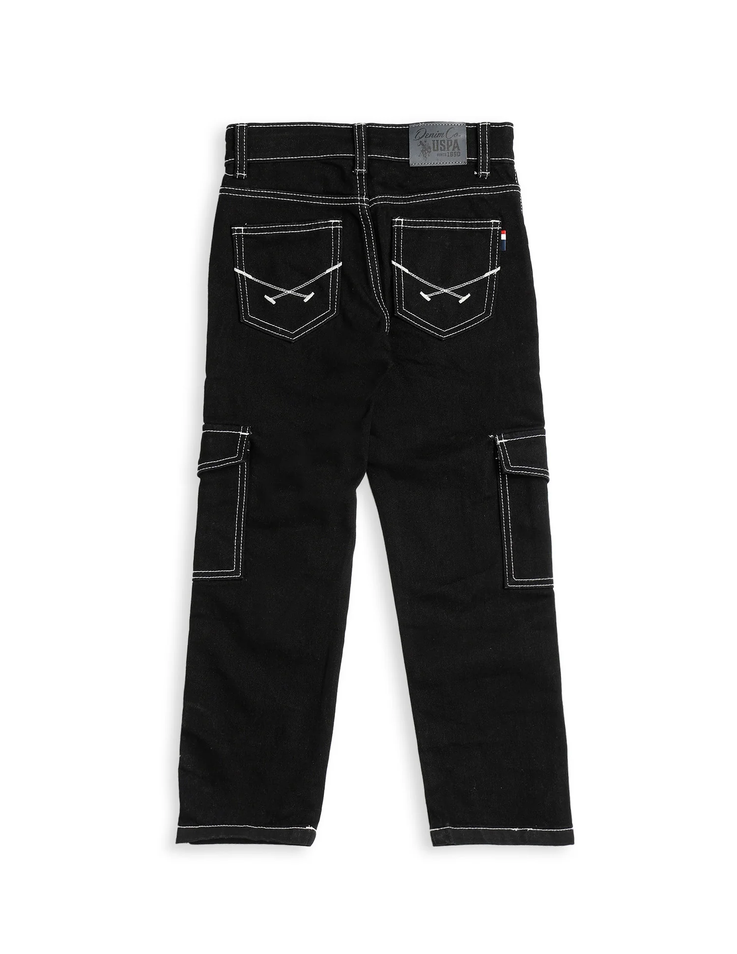 Boys Mid Rise Regular Fit Cargo Jeans - Image 9