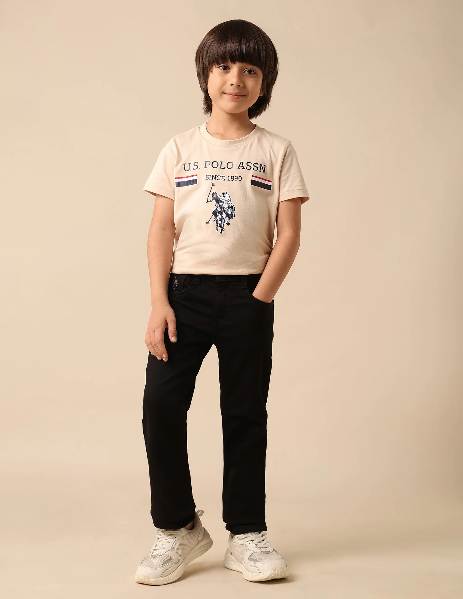 Boys Mid Rise Relaxed Fit Jeans - Image 3