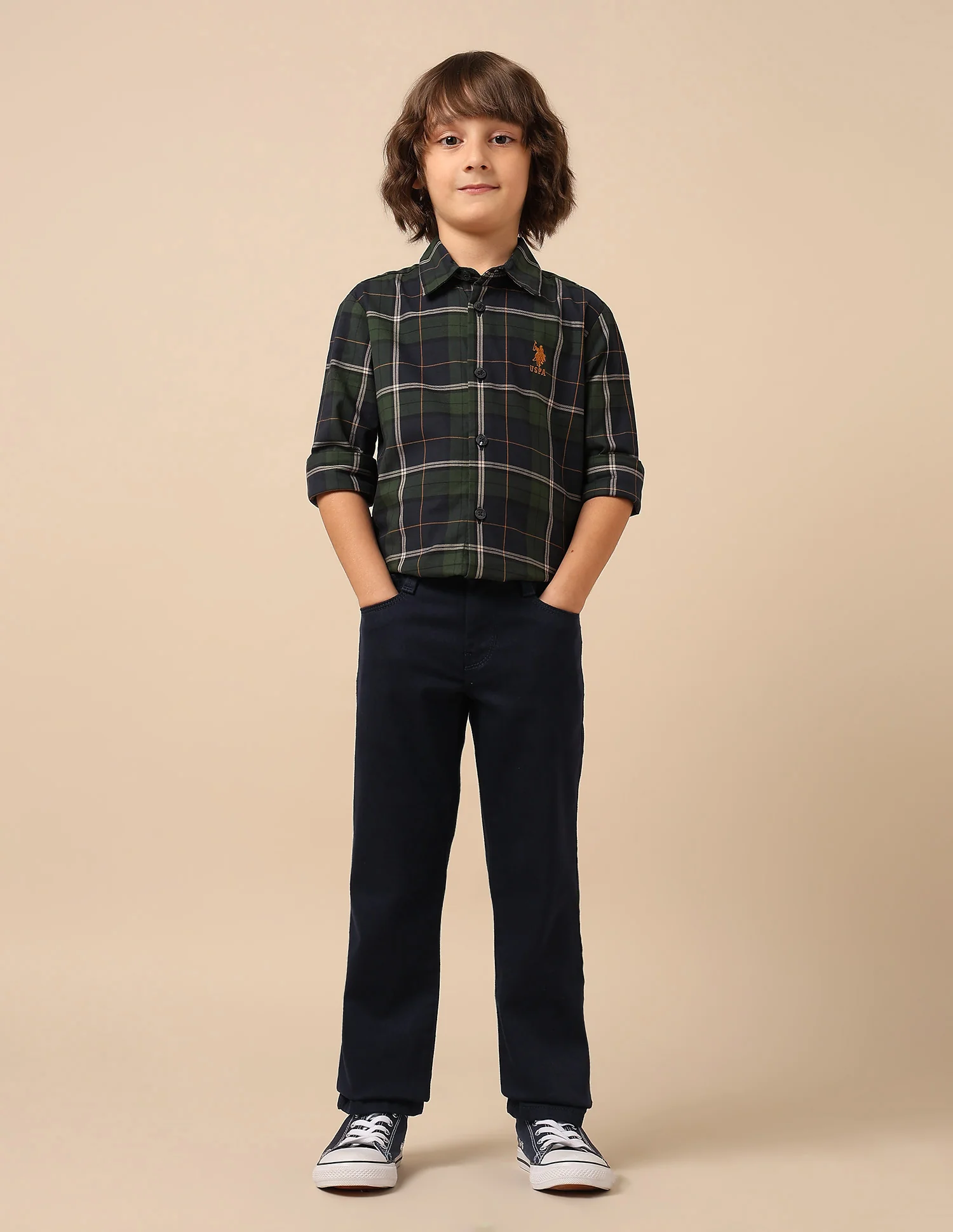 Boys Mid Rise Relaxed Fit Jeans - Image 3