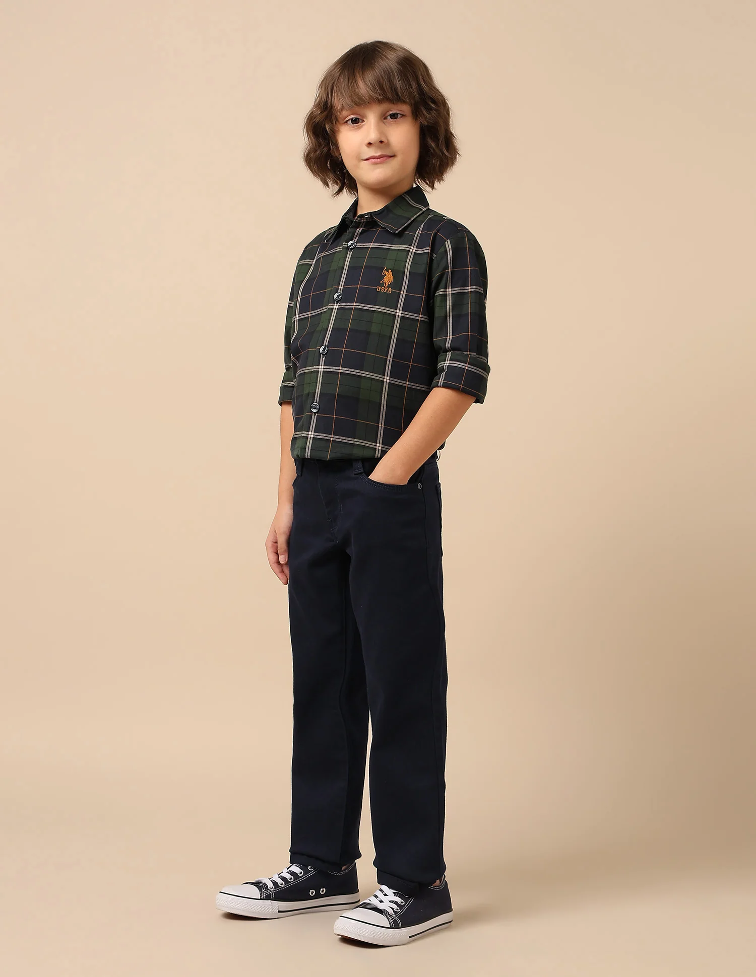 Boys Mid Rise Relaxed Fit Jeans - Image 4