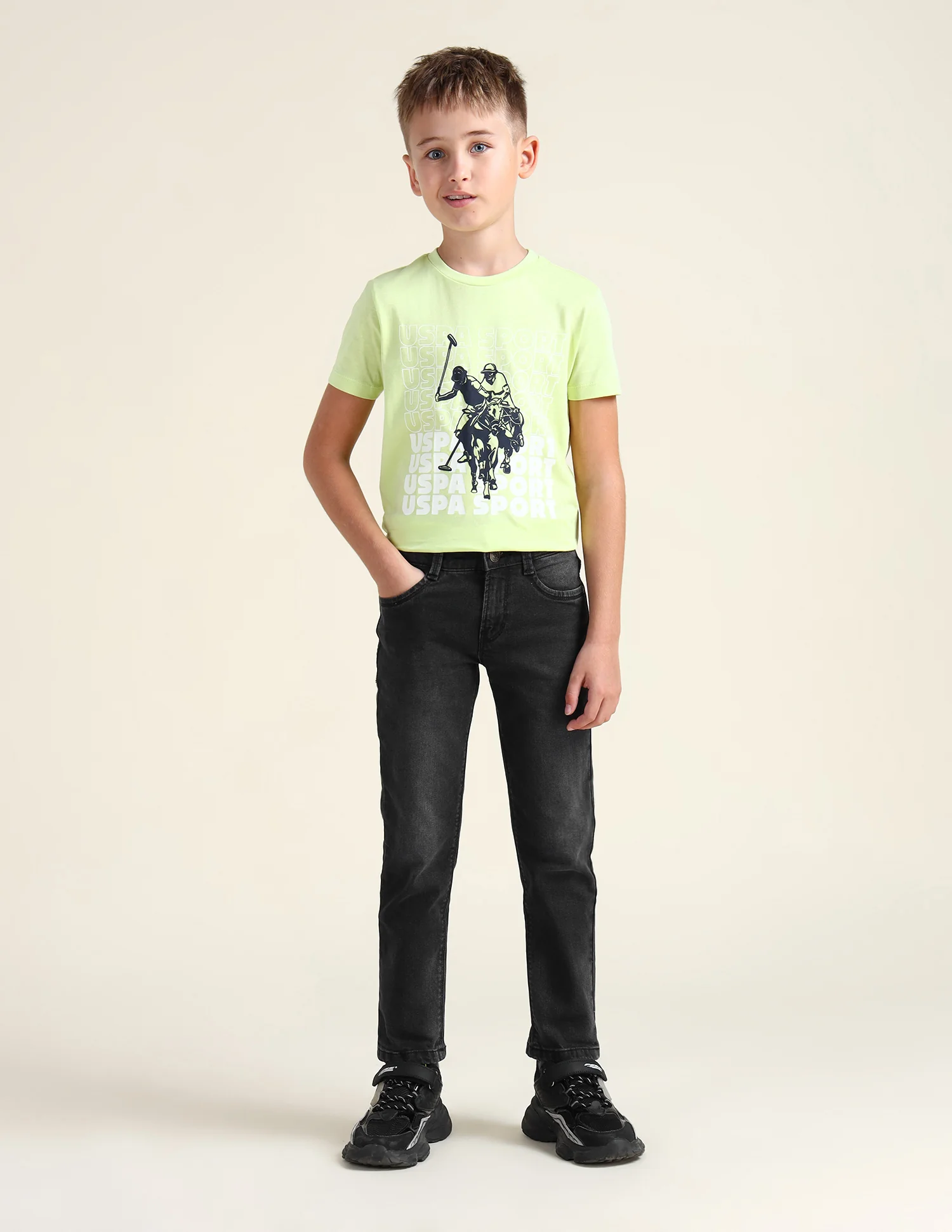 Boys Mid Rise Slim Fit Jeans - Image 3