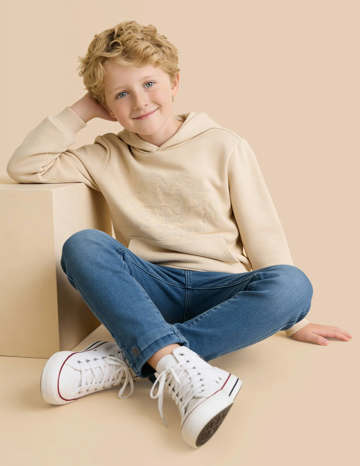 Boys Mini Me Embroidered Sweatshirt