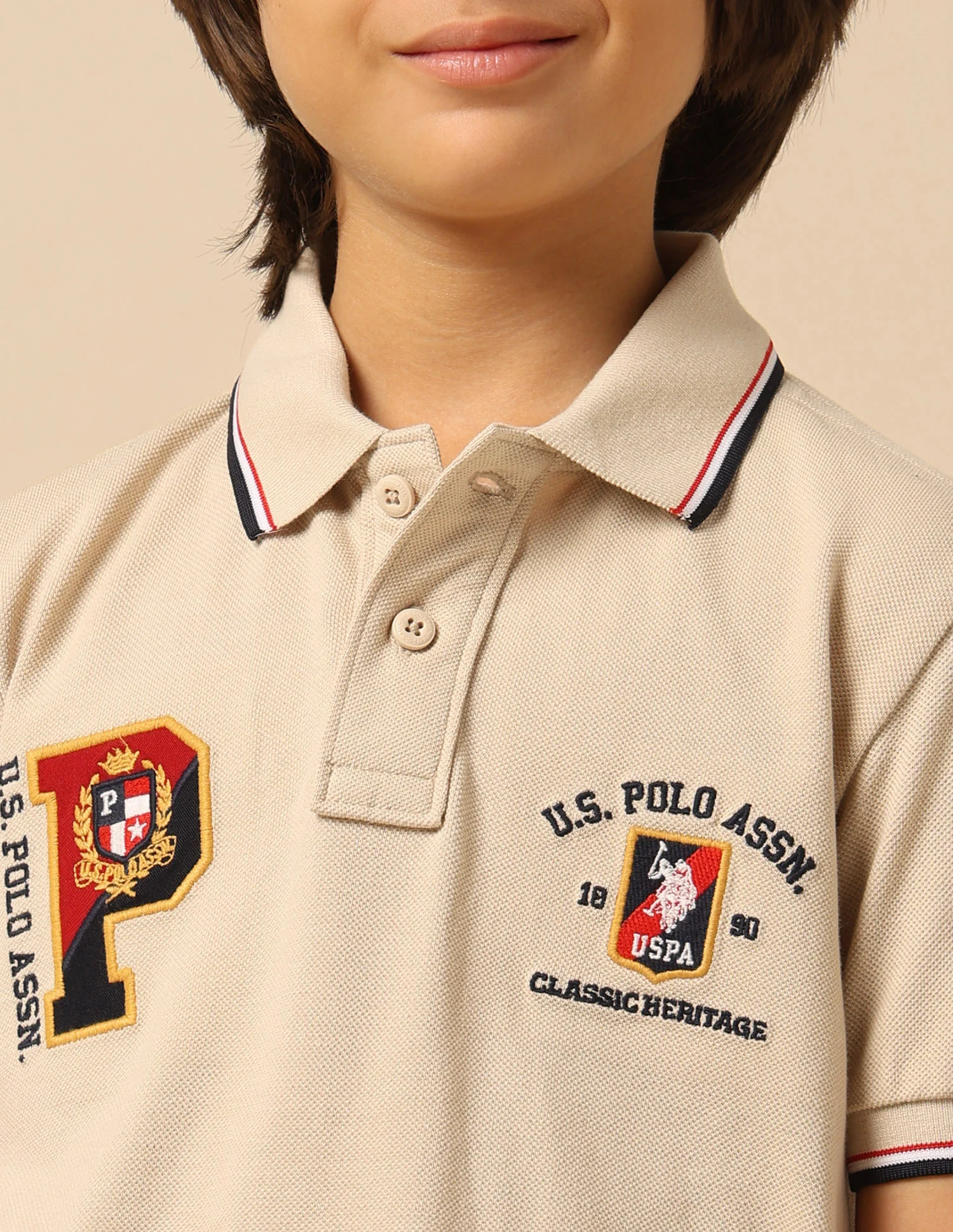 Boys Numeric Brand Embroidered Regular Fit Polo Shirt - Image 6