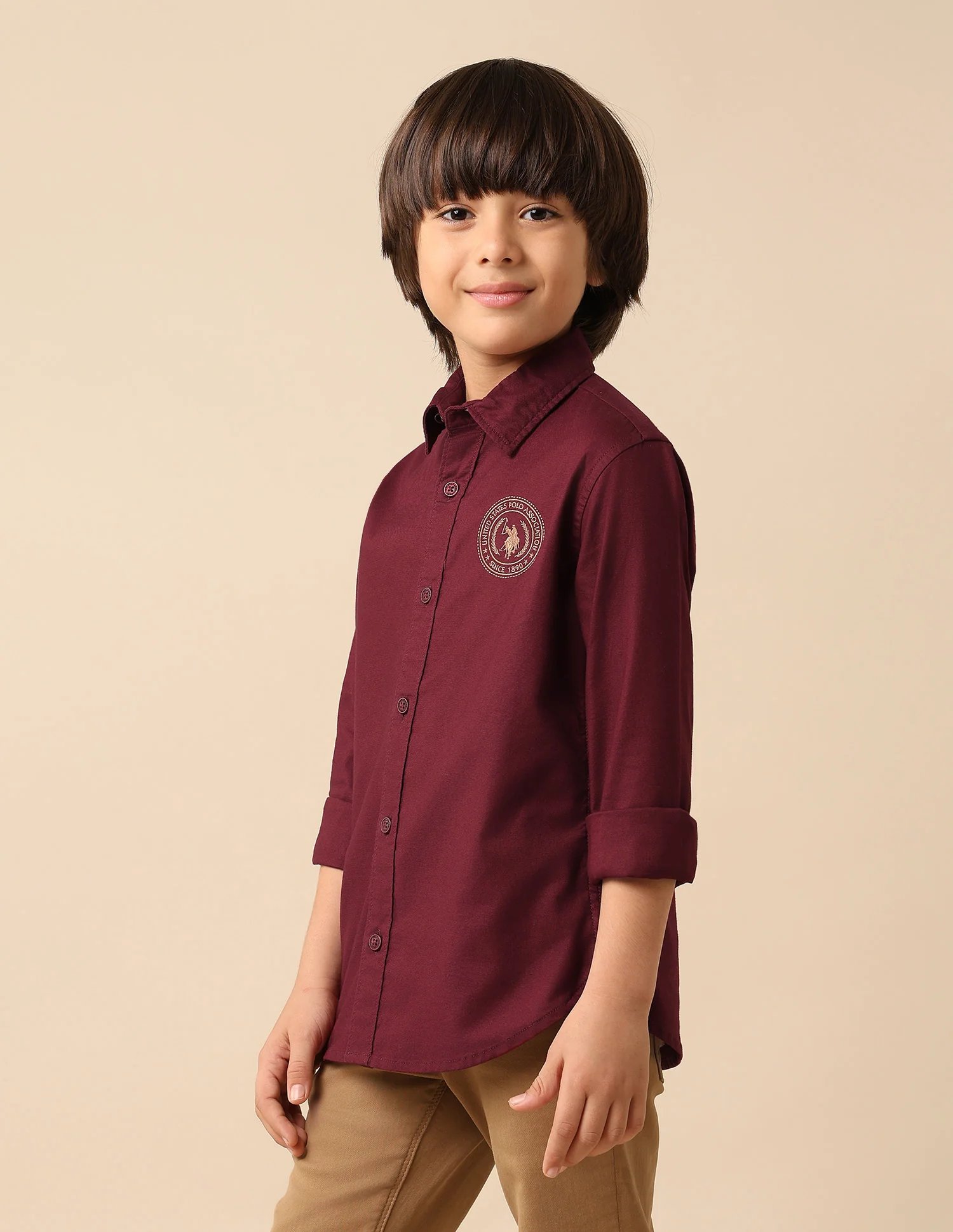 Boys Oxford Brand Embroidered Shirt - Image 4