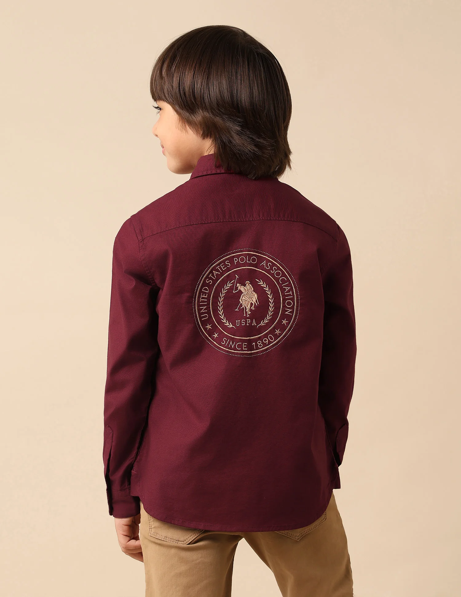 Boys Oxford Brand Embroidered Shirt - Image 5