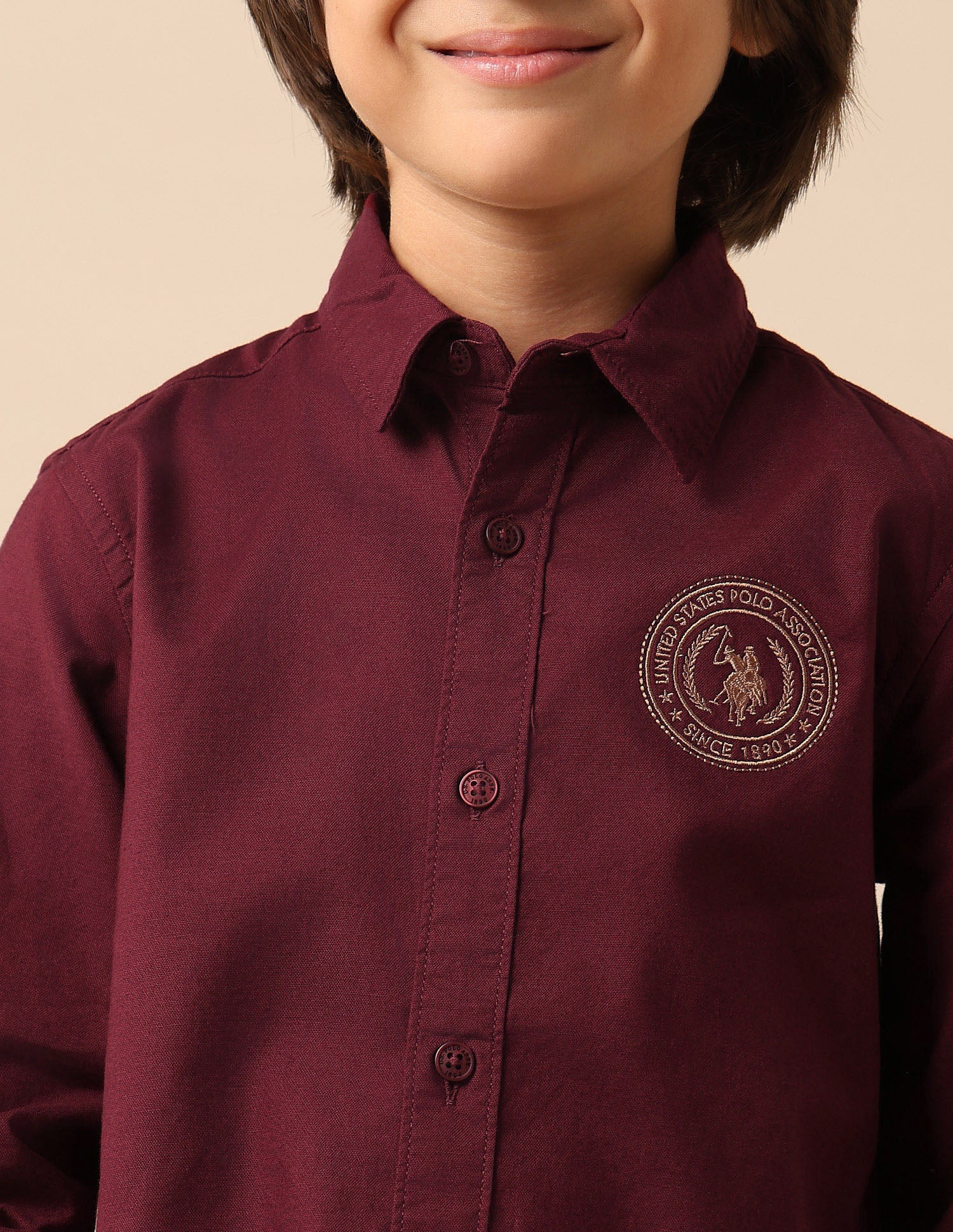 Boys Oxford Brand Embroidered Shirt - Image 6