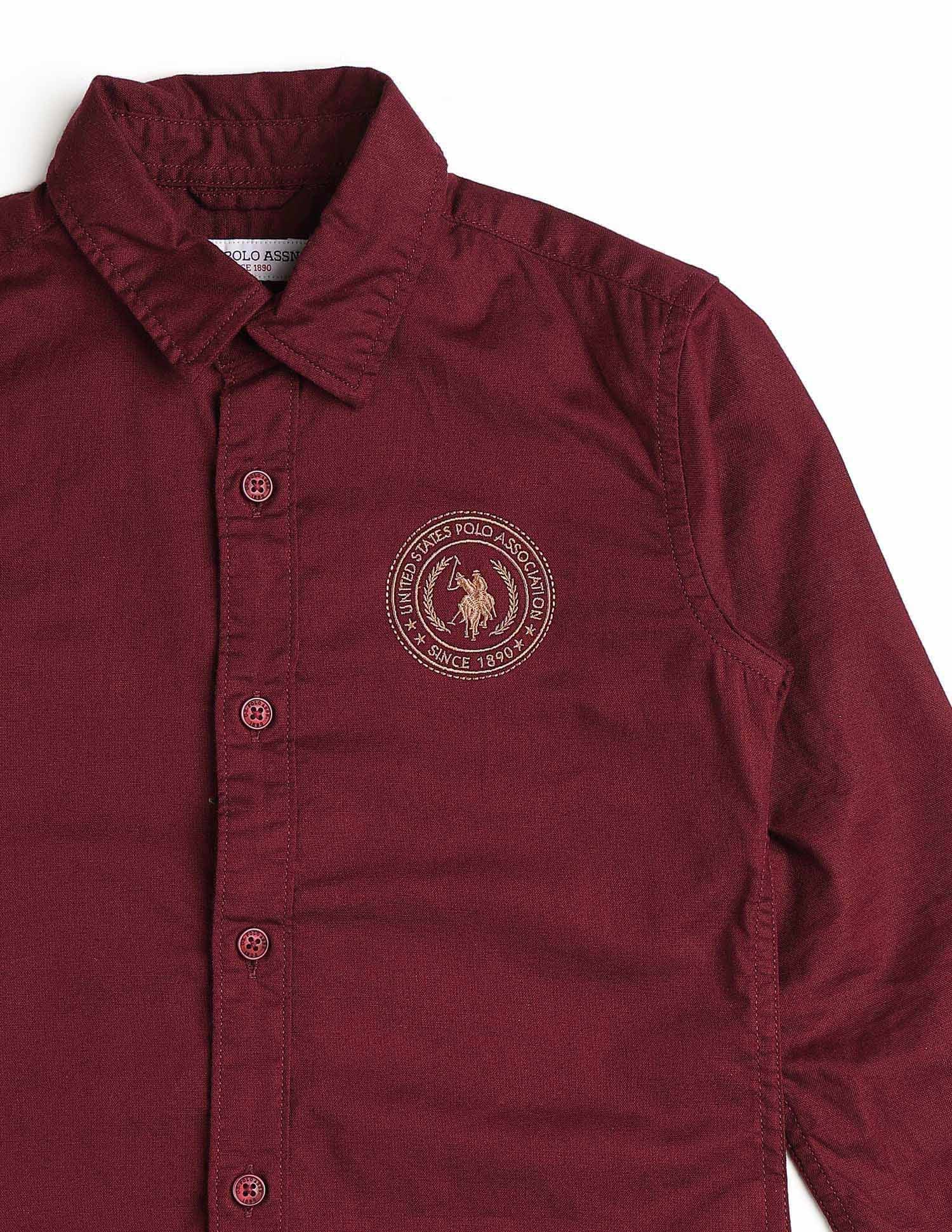 Boys Oxford Brand Embroidered Shirt - Image 9
