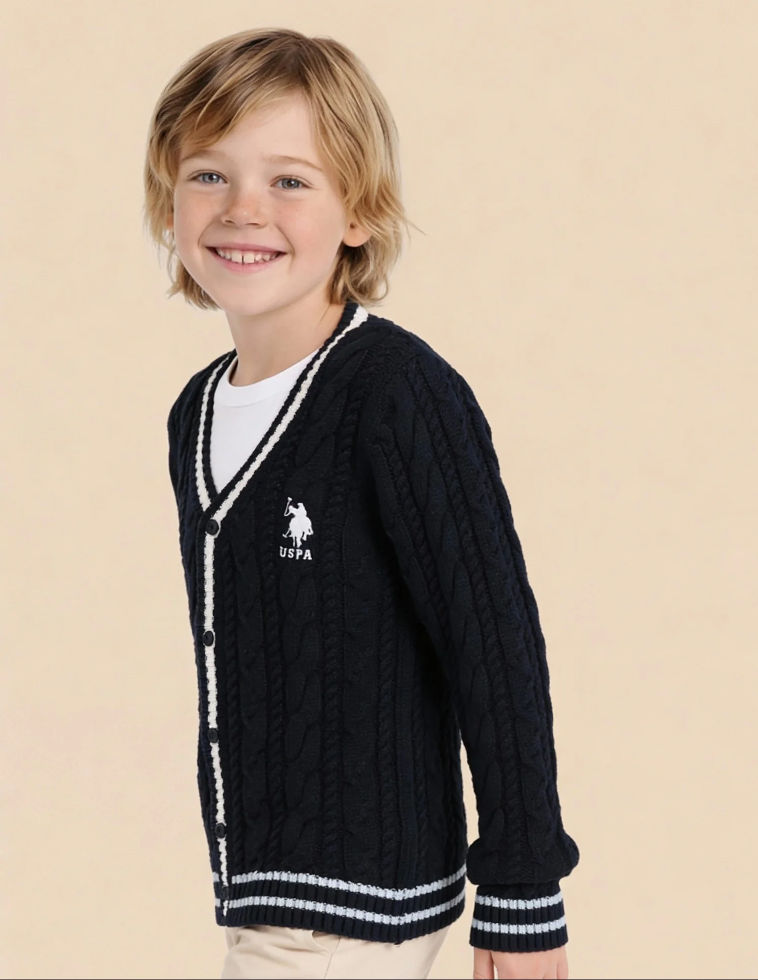 Boys Patterned Knit Regular Fit Sweater - Image 4