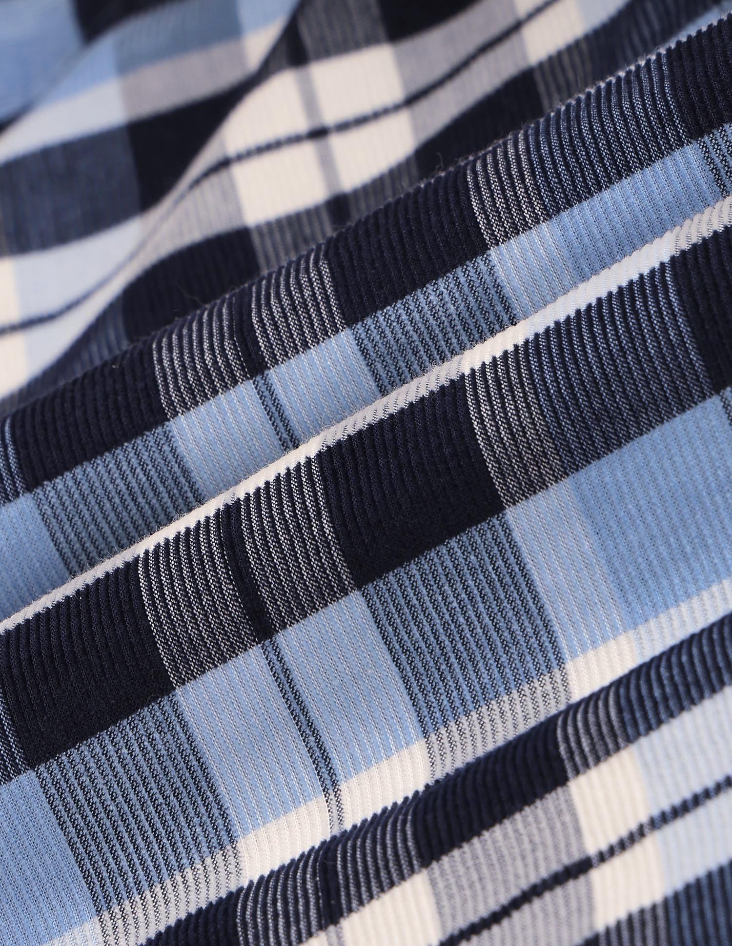 Boys Plaid Checked Corduroy Shirt - Image 2