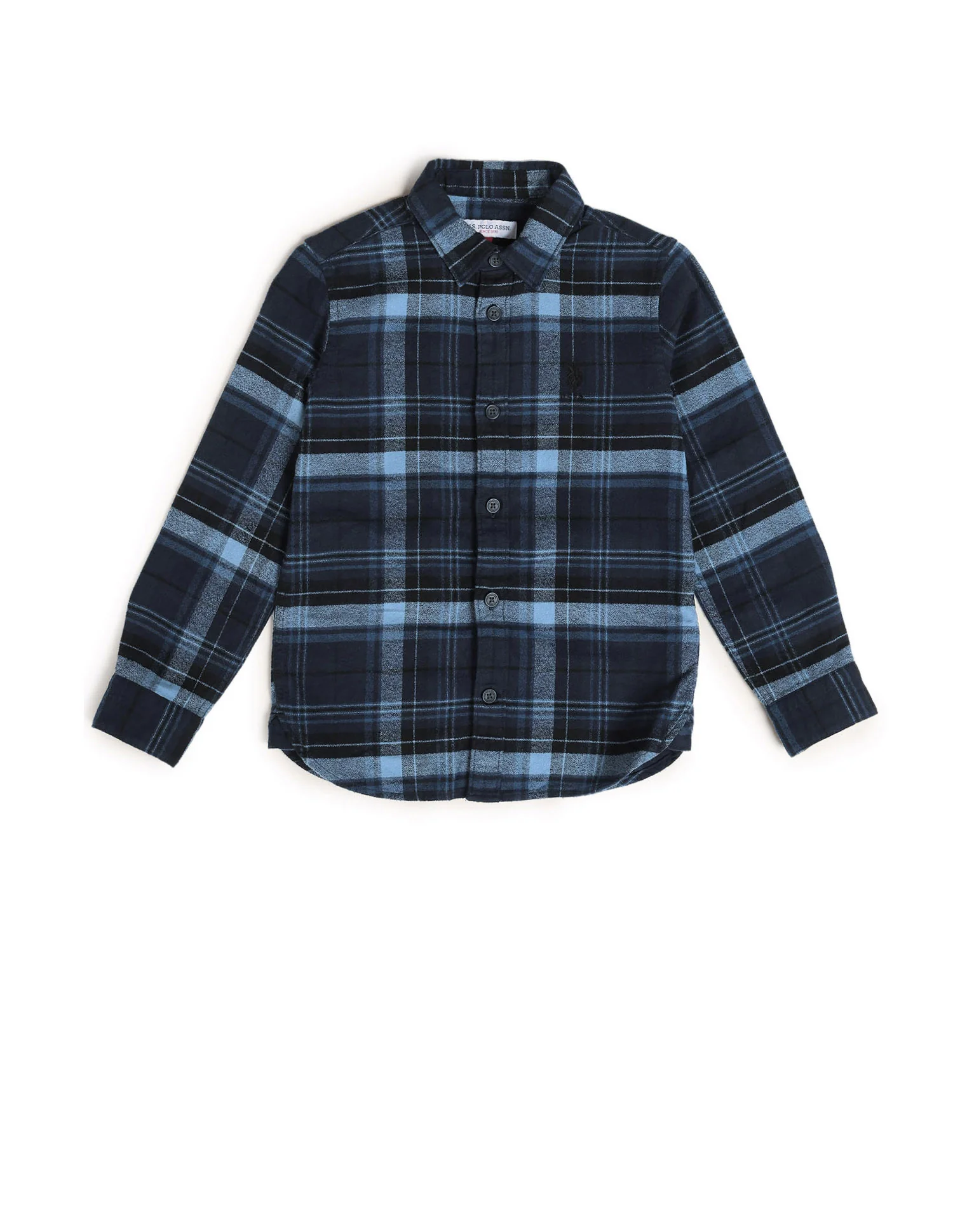 Boys Plaid Checked Regular Fit Shirt - Image 7