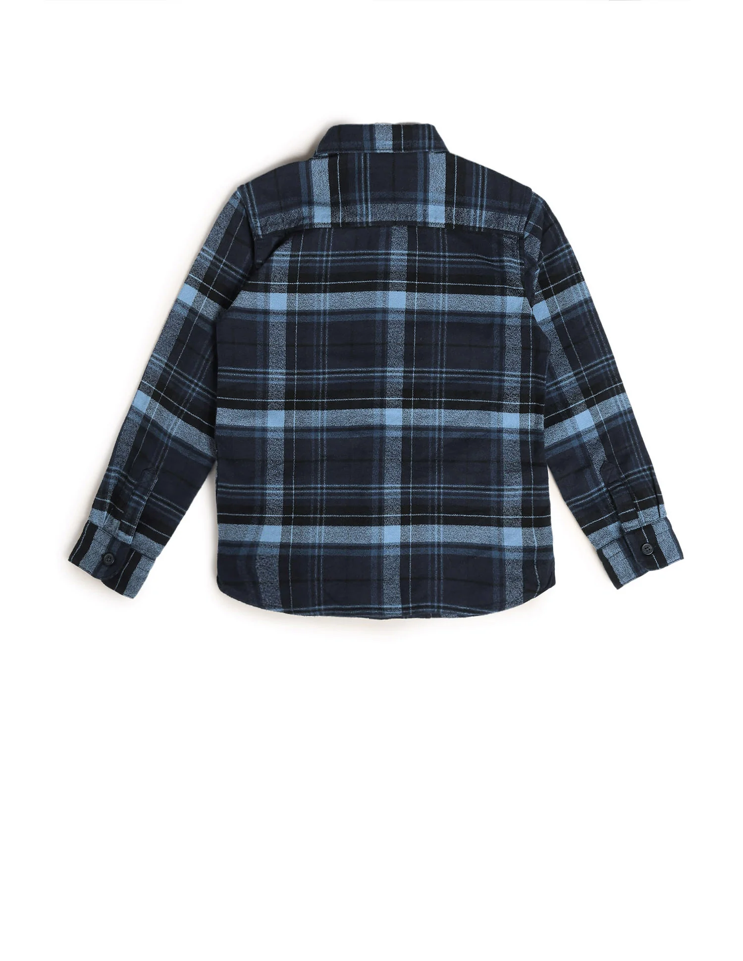 Boys Plaid Checked Regular Fit Shirt - Image 8
