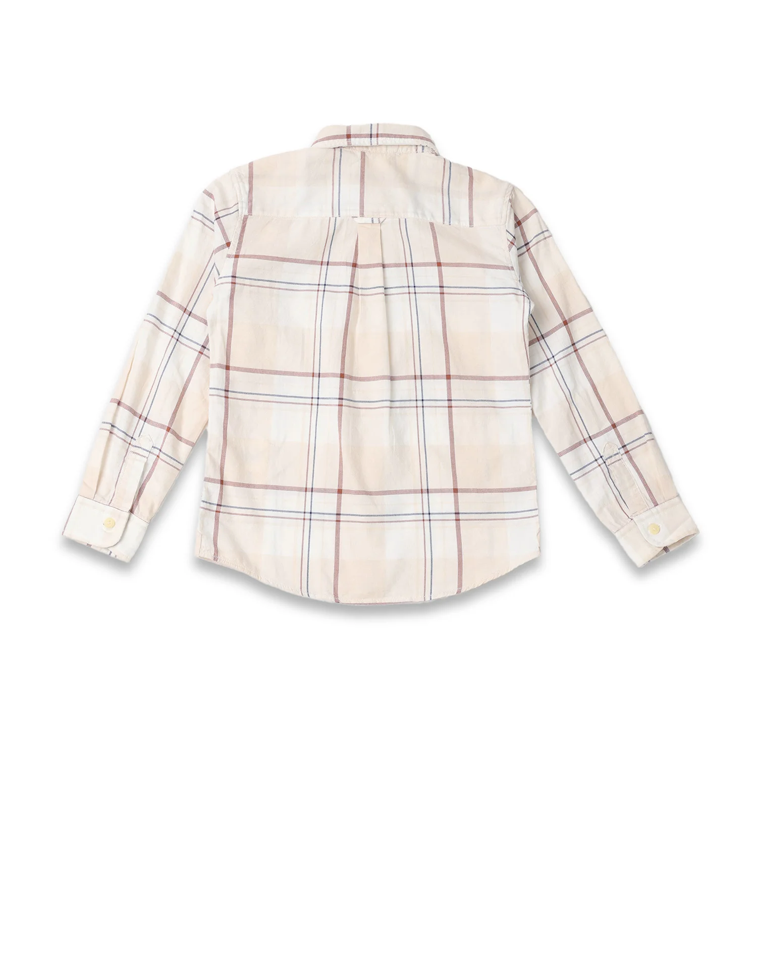 Boys Plaid Checked Regular Fit Shirt - Image 7