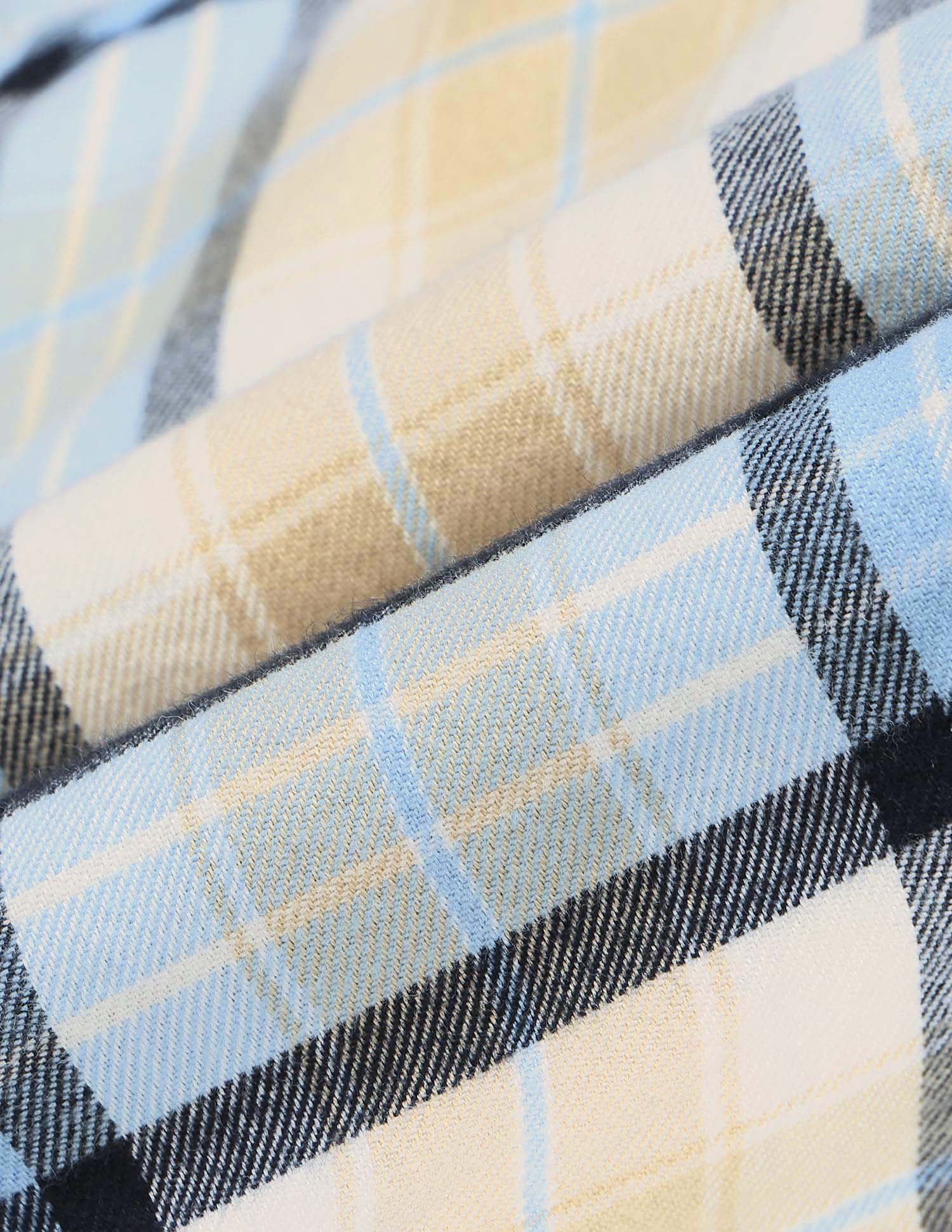 Boys Plaid Checked Twill Shirt - Image 2