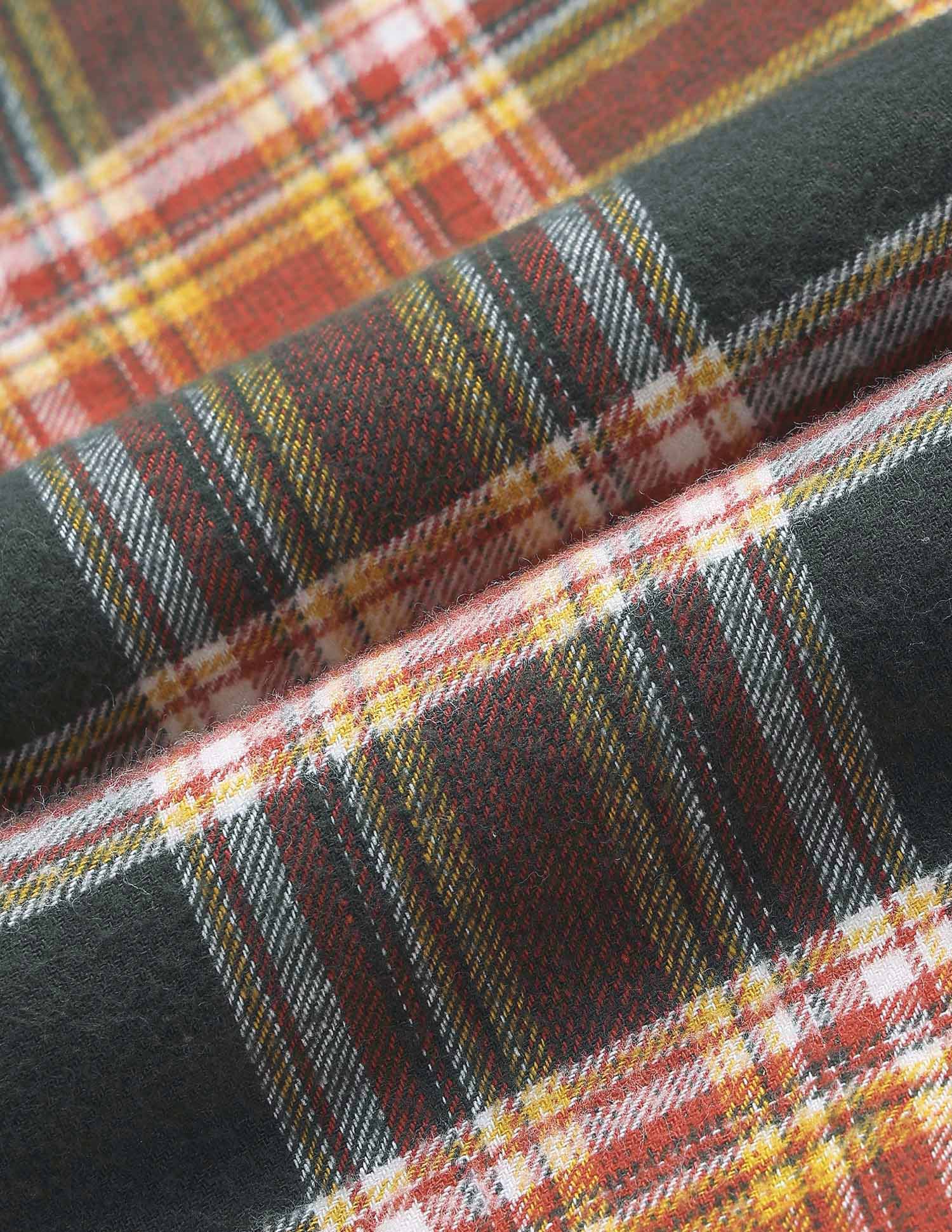 Boys Plaid Checked Twill Shirt - Image 2