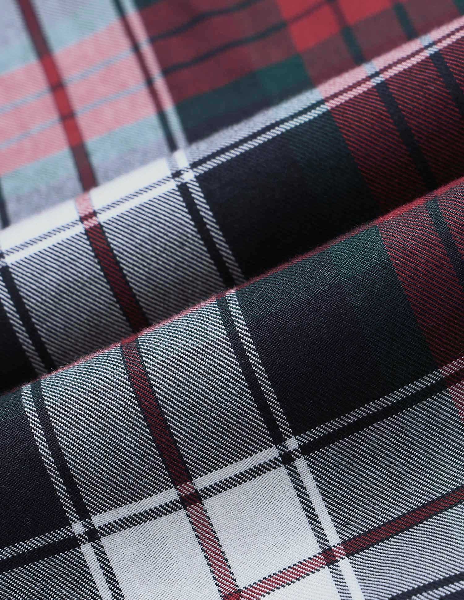 Boys Plaid Checked Twill Shirt - Image 2