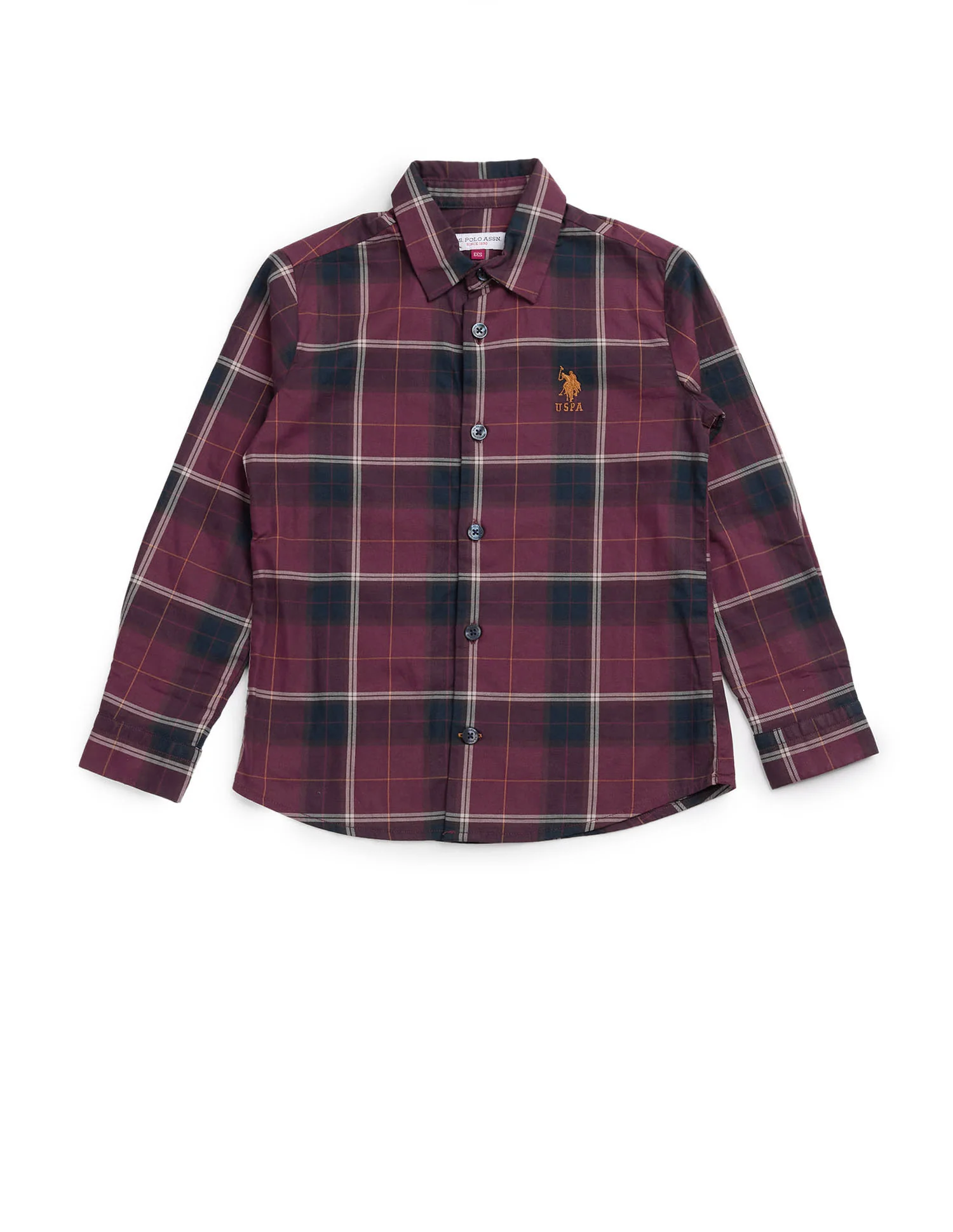 Boys Plaid Checked Twill Shirt - Image 7