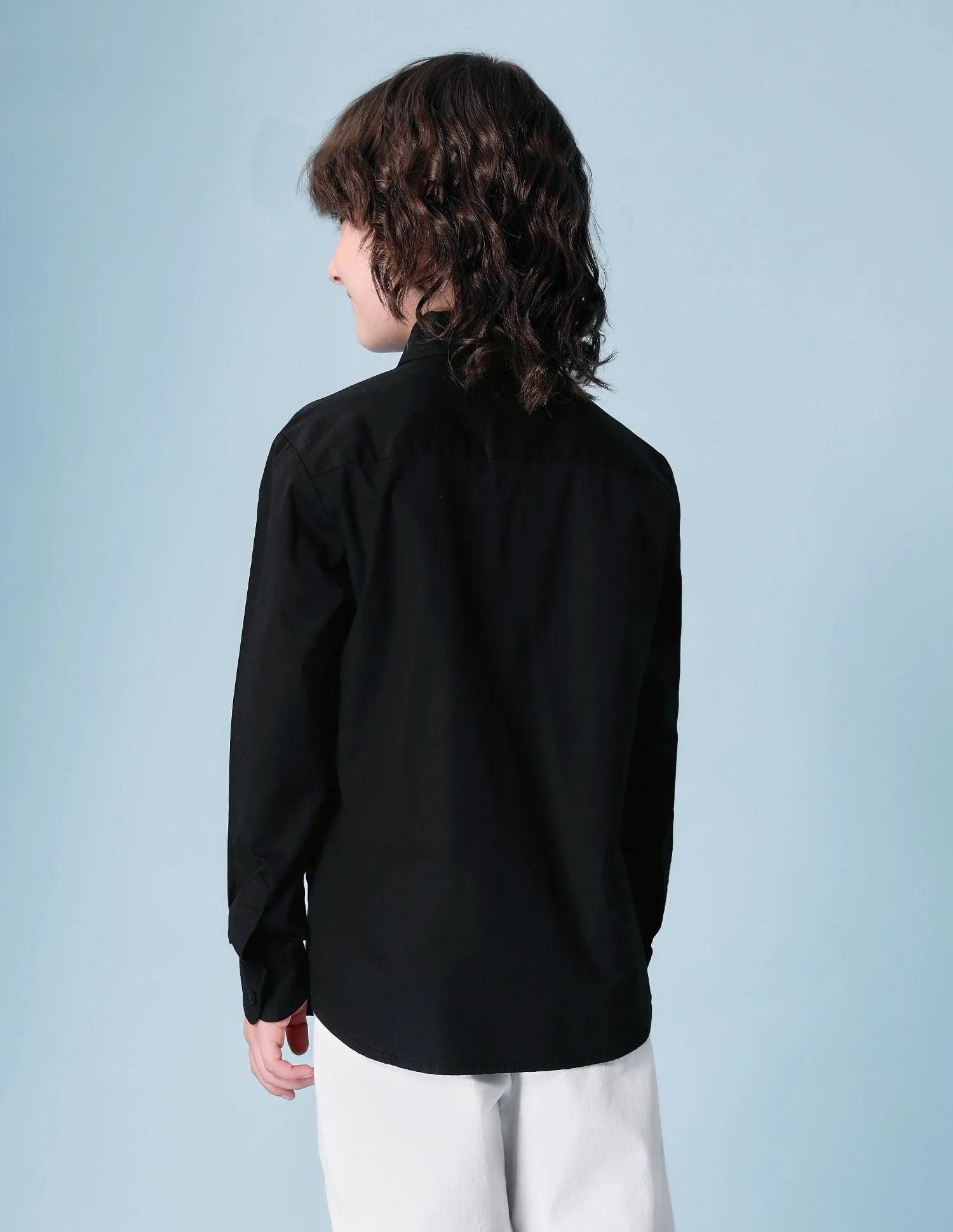 Boys Poplin Bow Tie Shirt - Image 5