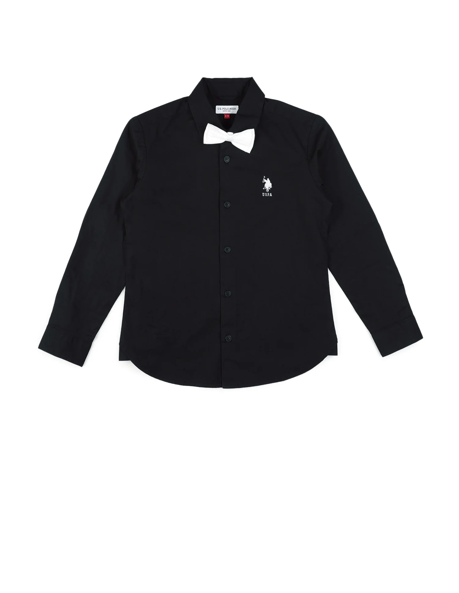 Boys Poplin Bow Tie Shirt - Image 7