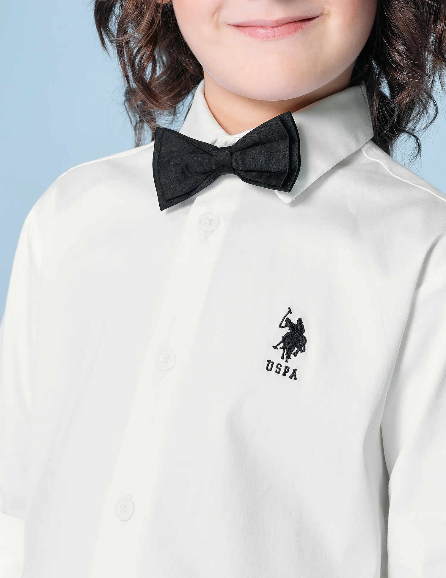 Boys Poplin Bow Tie Shirt - Image 6