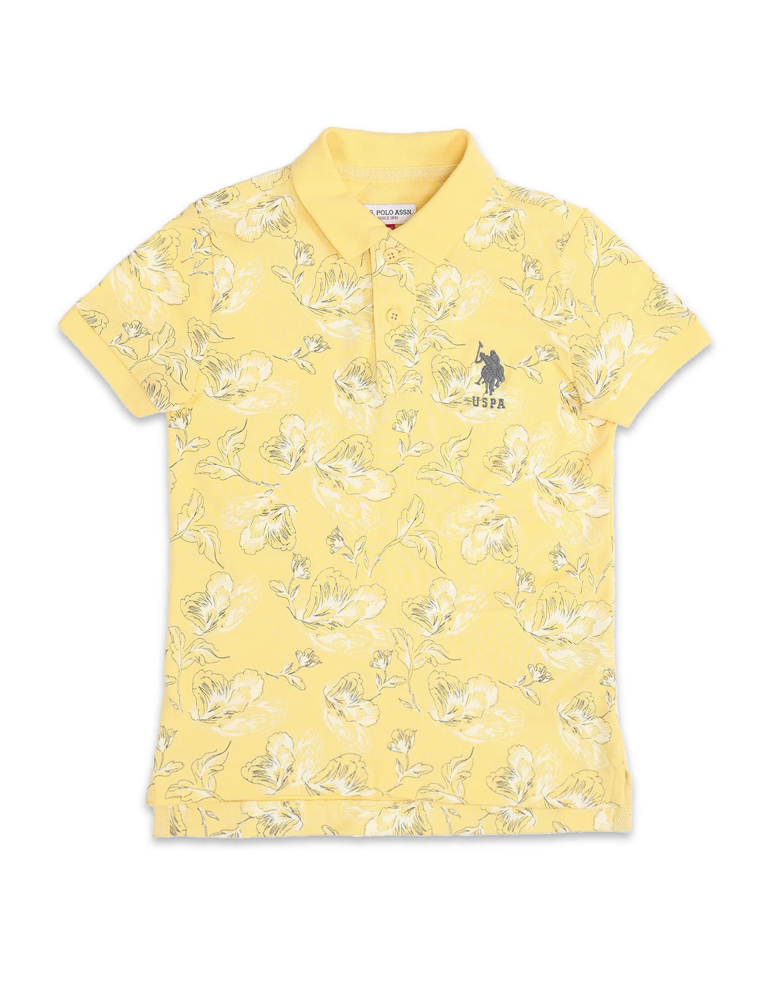 Boys Printed Cotton Polo Shirt - Image 5