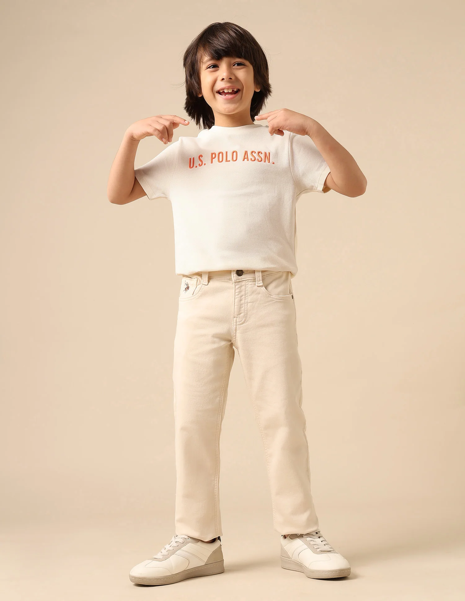 Boys Pure Cotton Brand Embossed T Shirt - Image 3