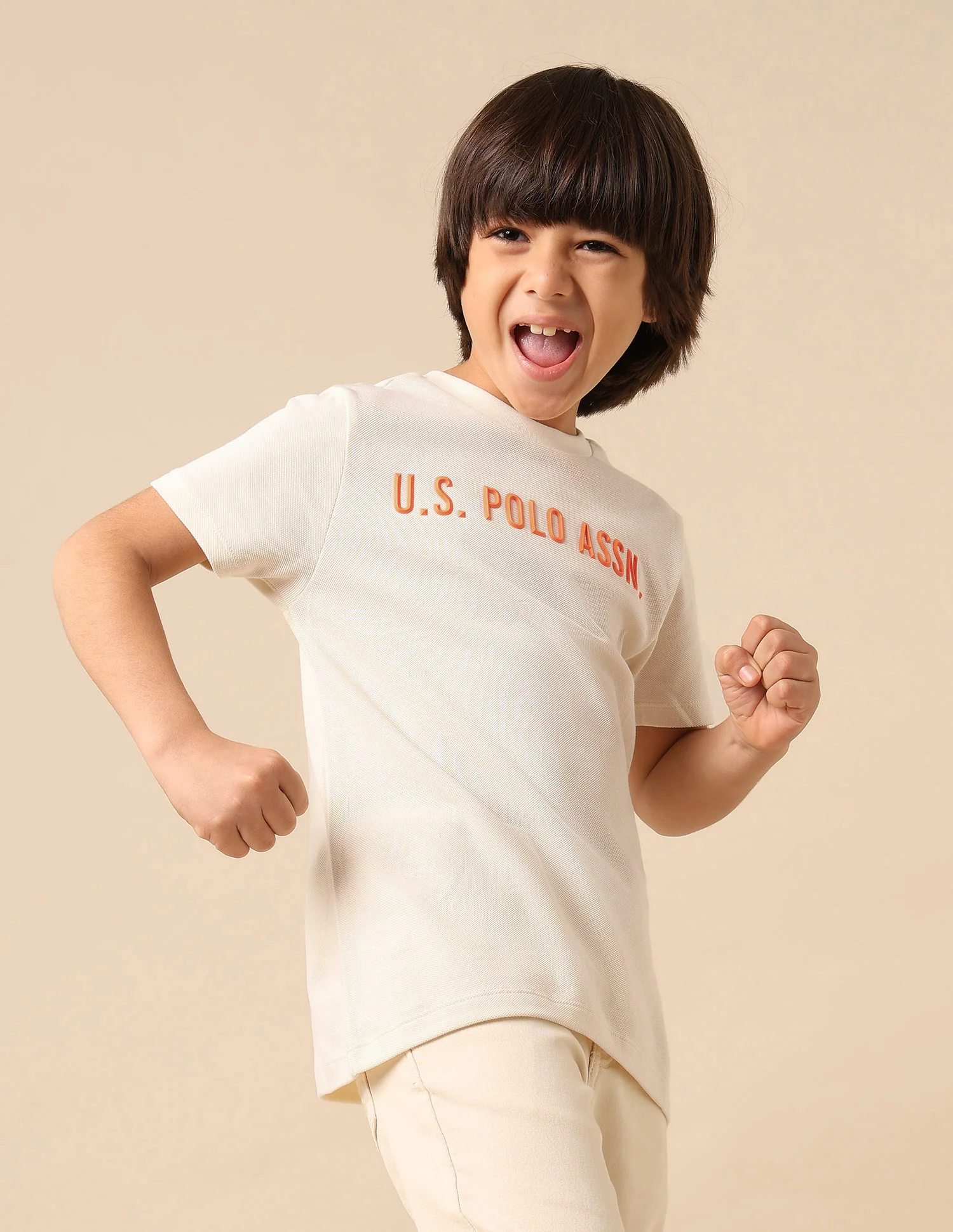 Boys Pure Cotton Brand Embossed T Shirt - Image 4