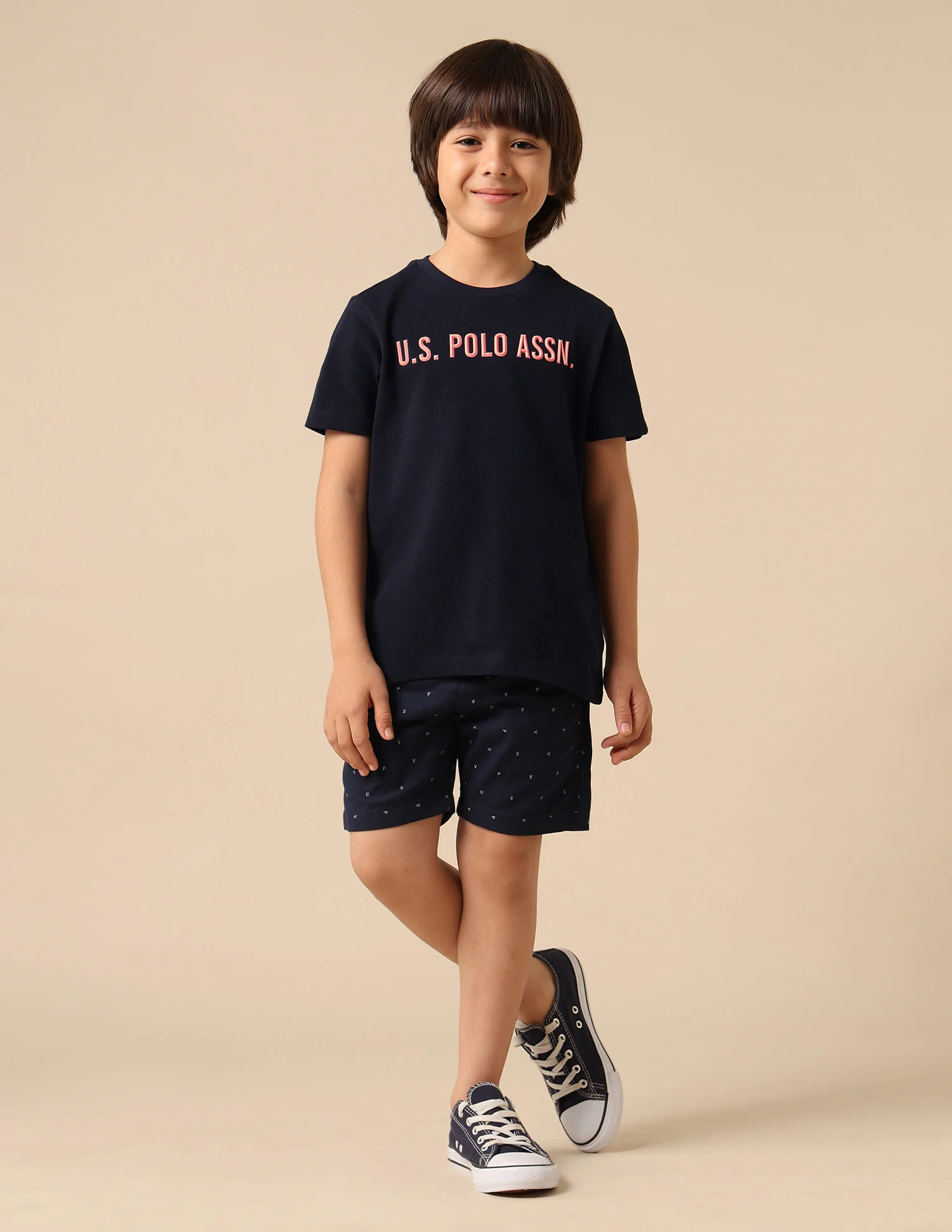 Boys Pure Cotton Brand Embossed T Shirt - Image 3