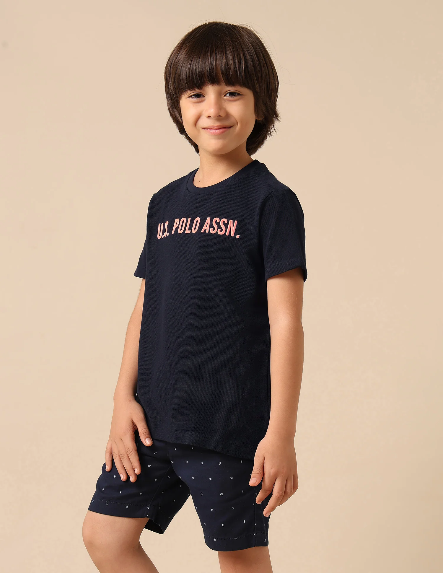 Boys Pure Cotton Brand Embossed T Shirt - Image 4