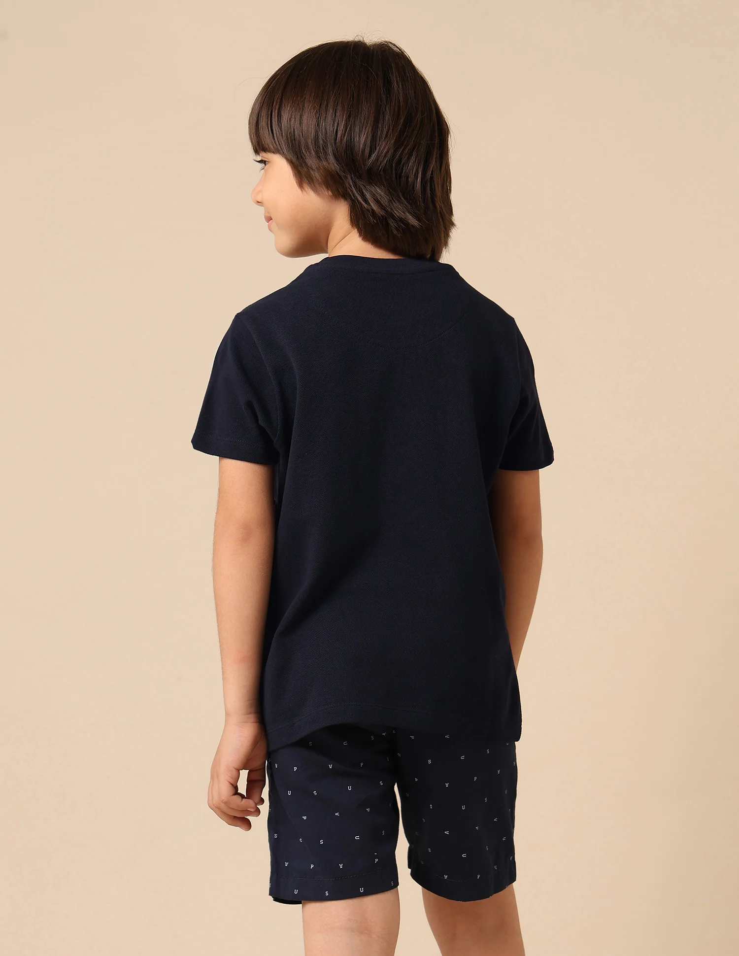 Boys Pure Cotton Brand Embossed T Shirt - Image 5