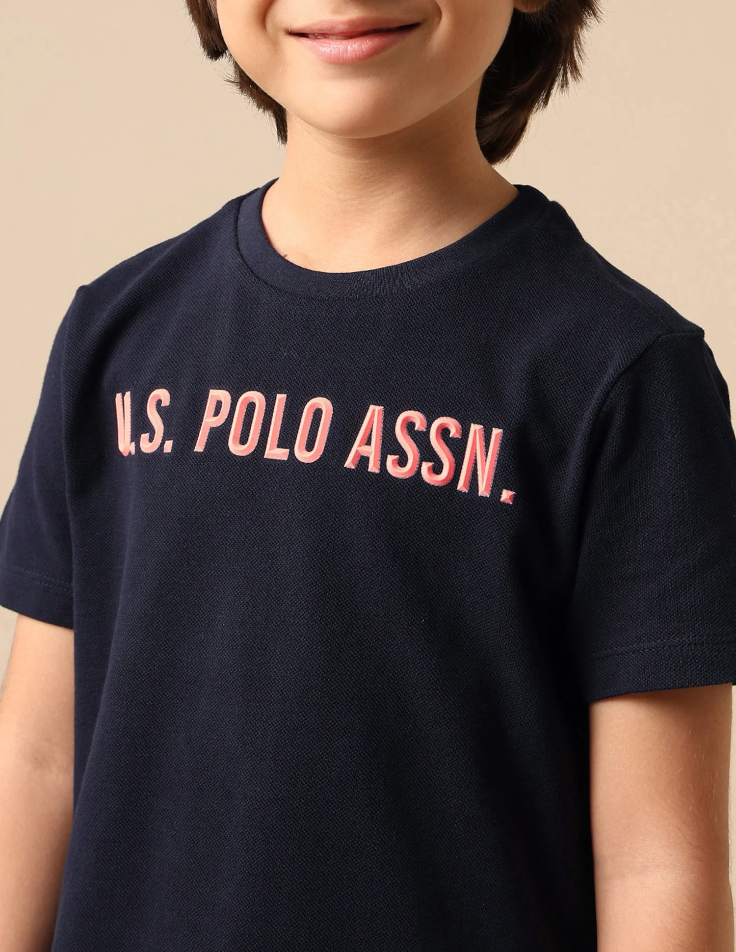 Boys Pure Cotton Brand Embossed T Shirt - Image 6