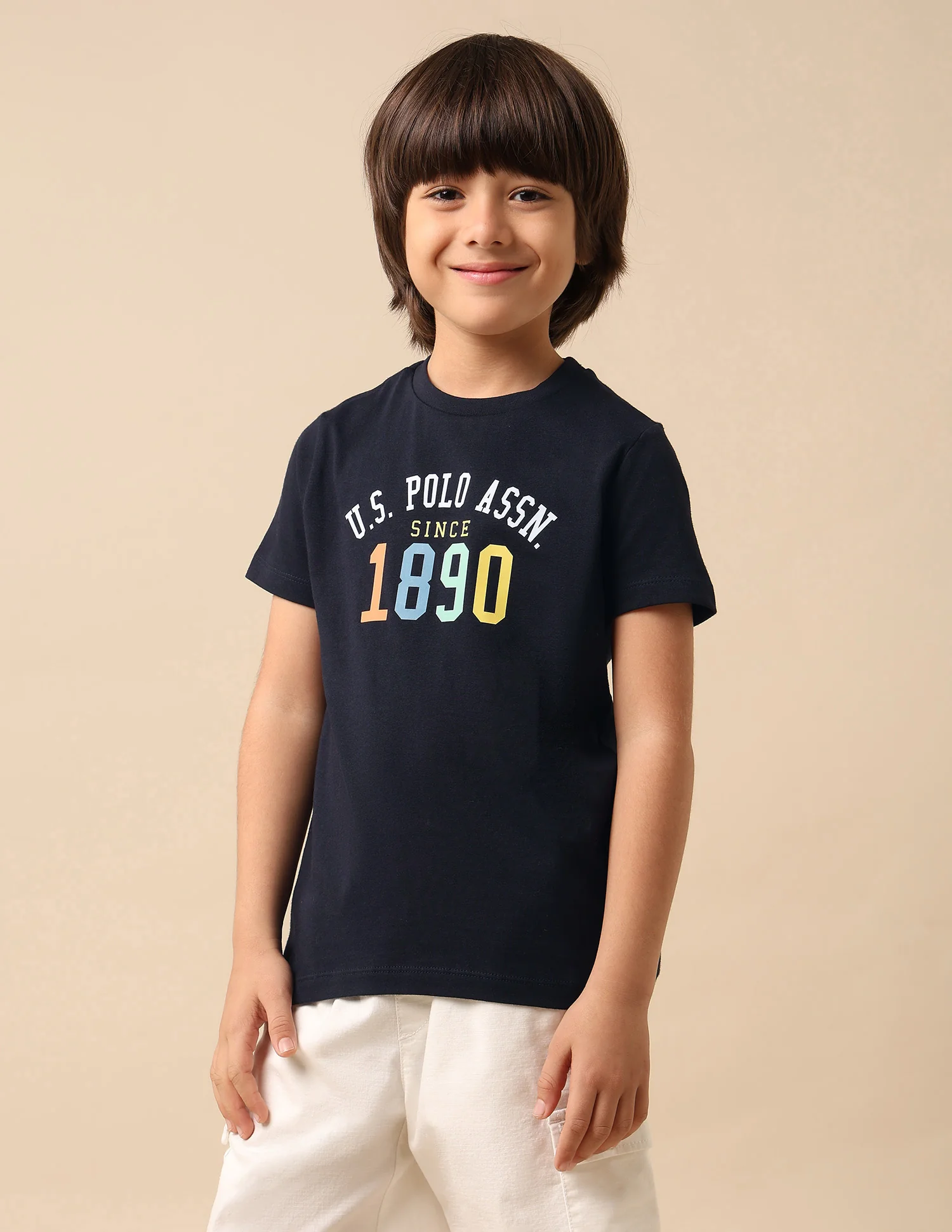 Boys Pure Cotton Brand Printed T Shirt - Image 4