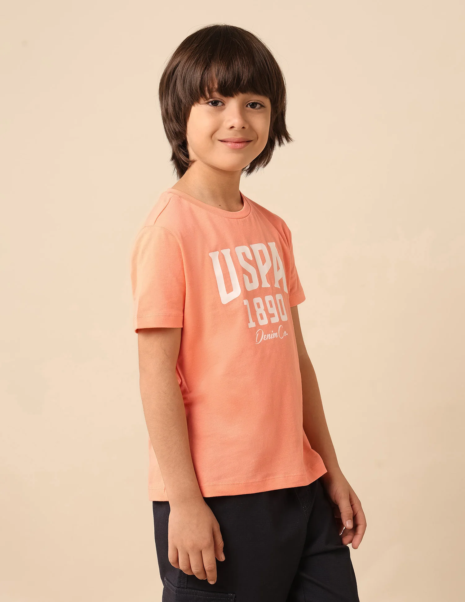 Boys Pure Cotton Brand Printed T Shirt - Image 4
