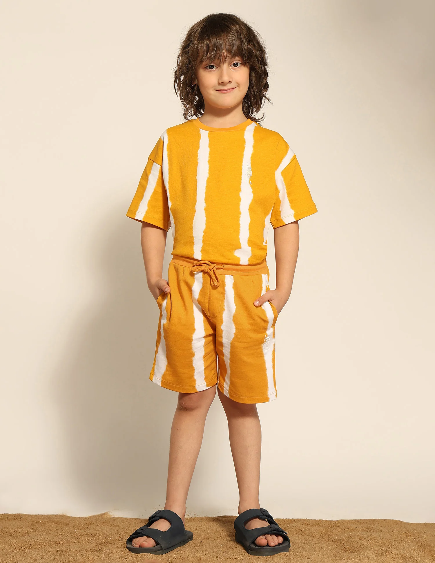 Boys Pure Cotton Dyed Shorts - Image 3