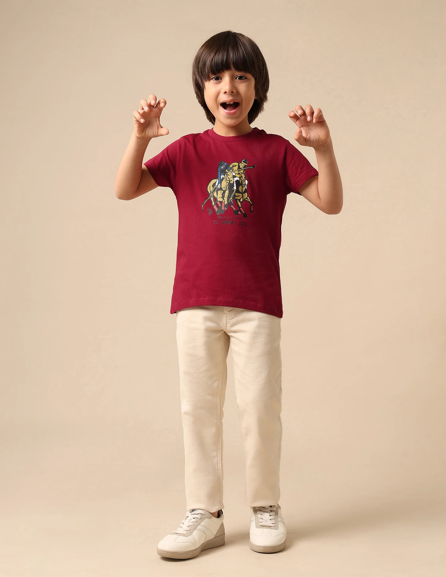 Boys Pure Cotton Graphic Brand Printed T Shirt - Image 3