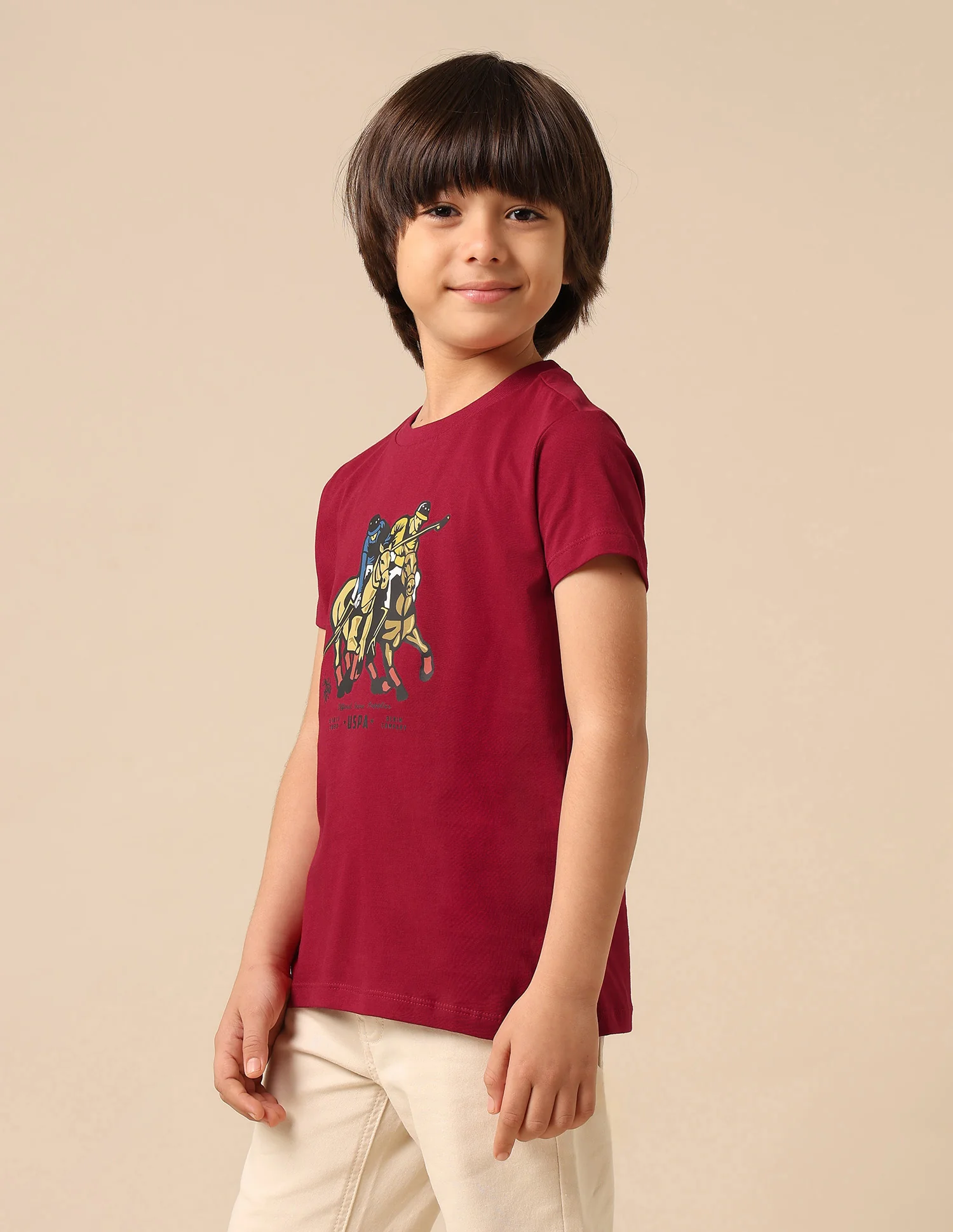 Boys Pure Cotton Graphic Brand Printed T Shirt - Image 4