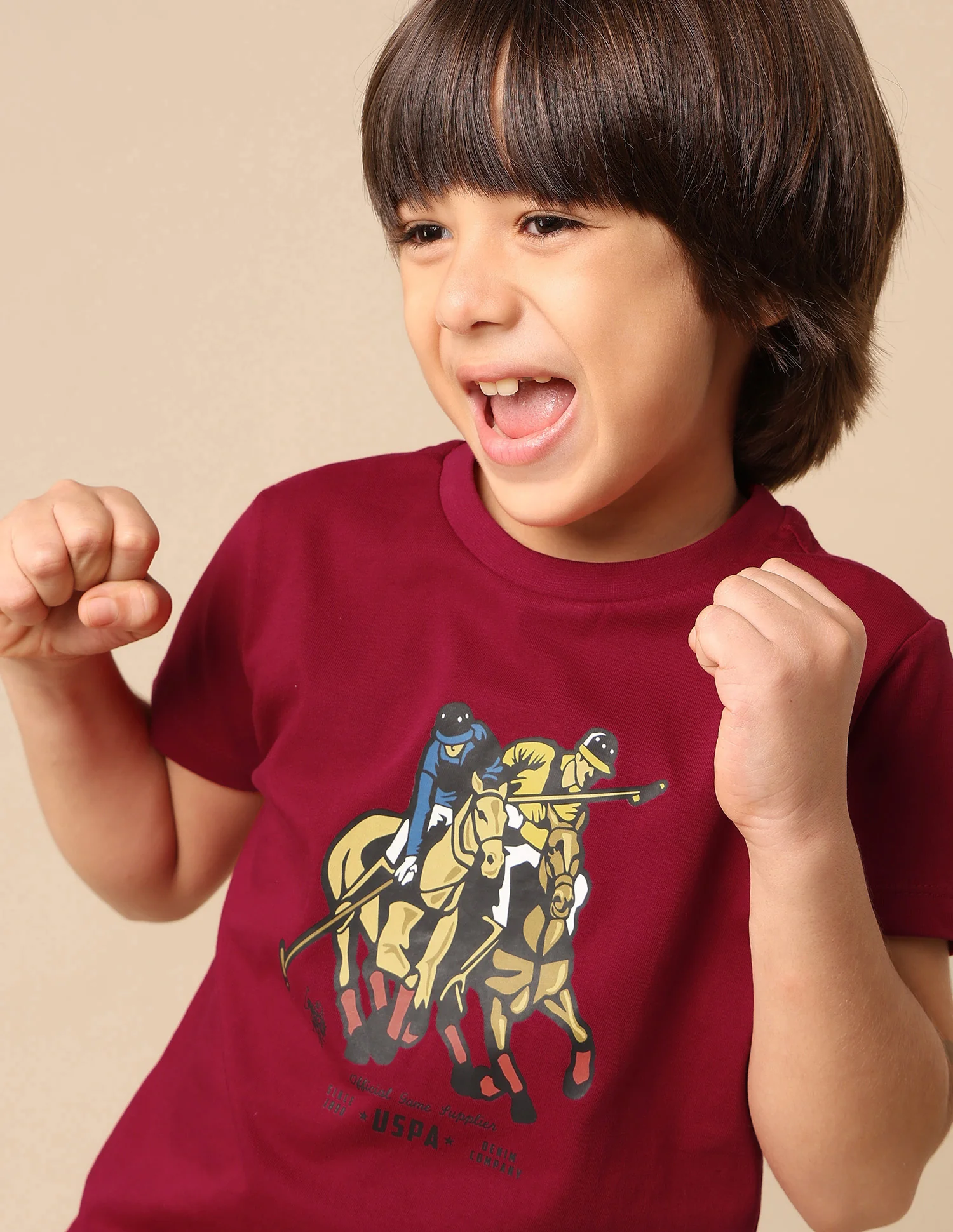 Boys Pure Cotton Graphic Brand Printed T Shirt - Image 6