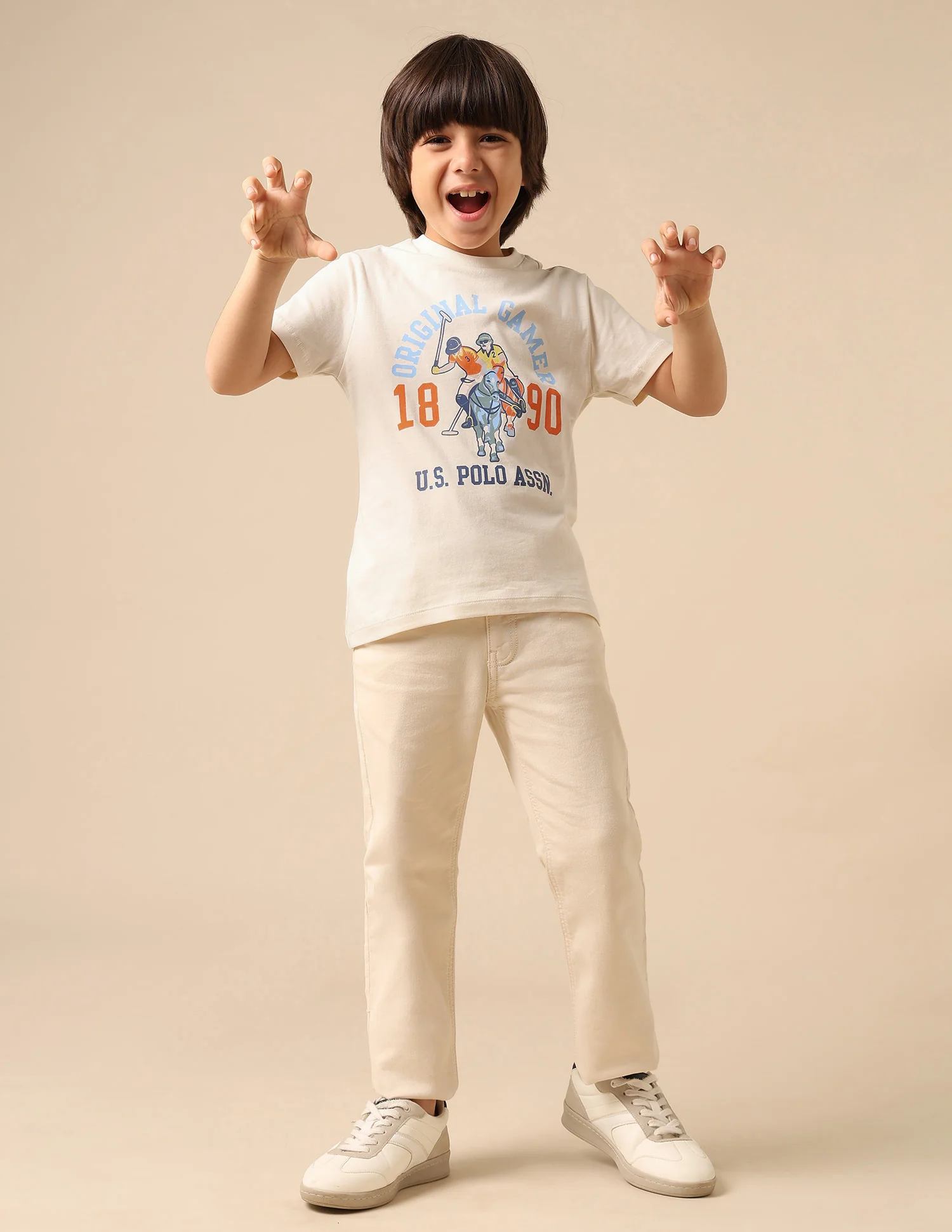 Boys Pure Cotton Graphic Brand Printed T Shirt - Image 3