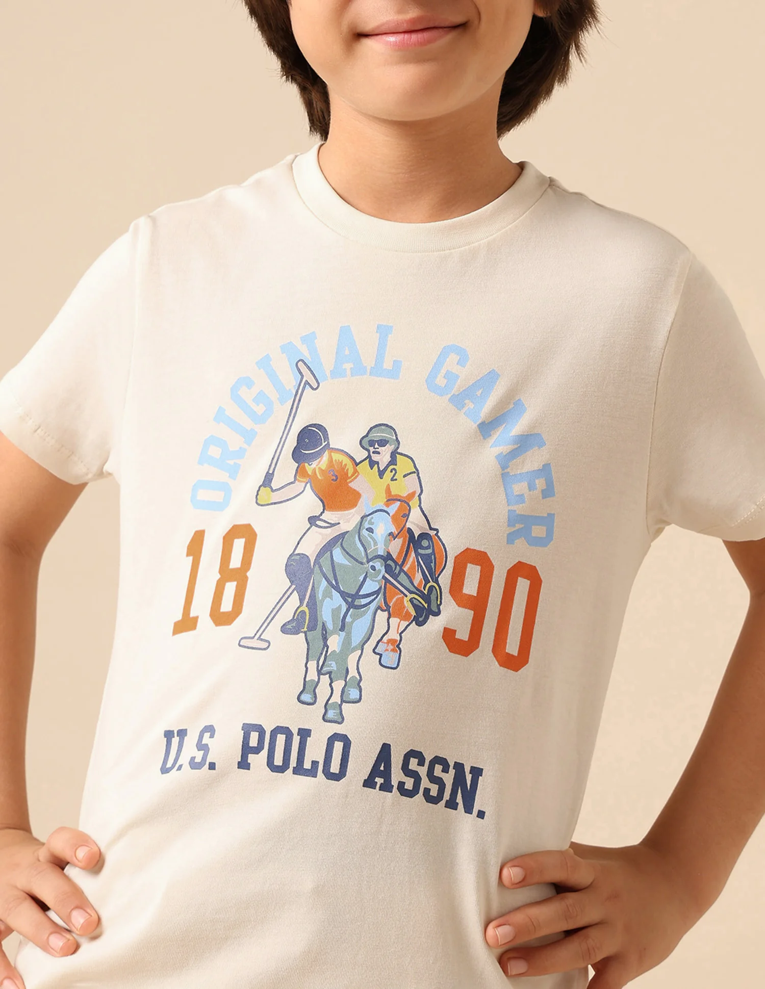 Boys Pure Cotton Graphic Brand Printed T Shirt - Image 6