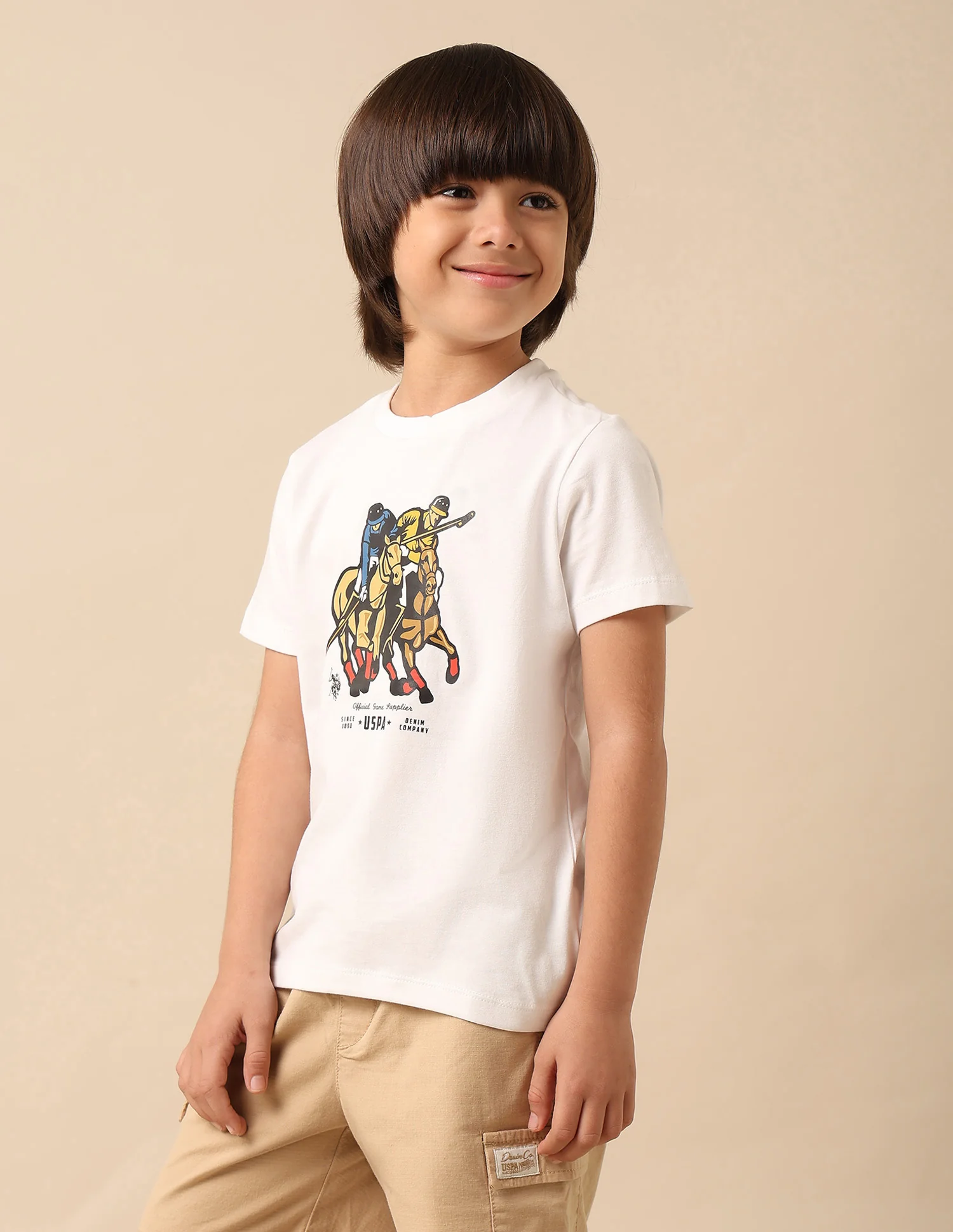 Boys Pure Cotton Graphic Brand Printed T Shirt - Image 4