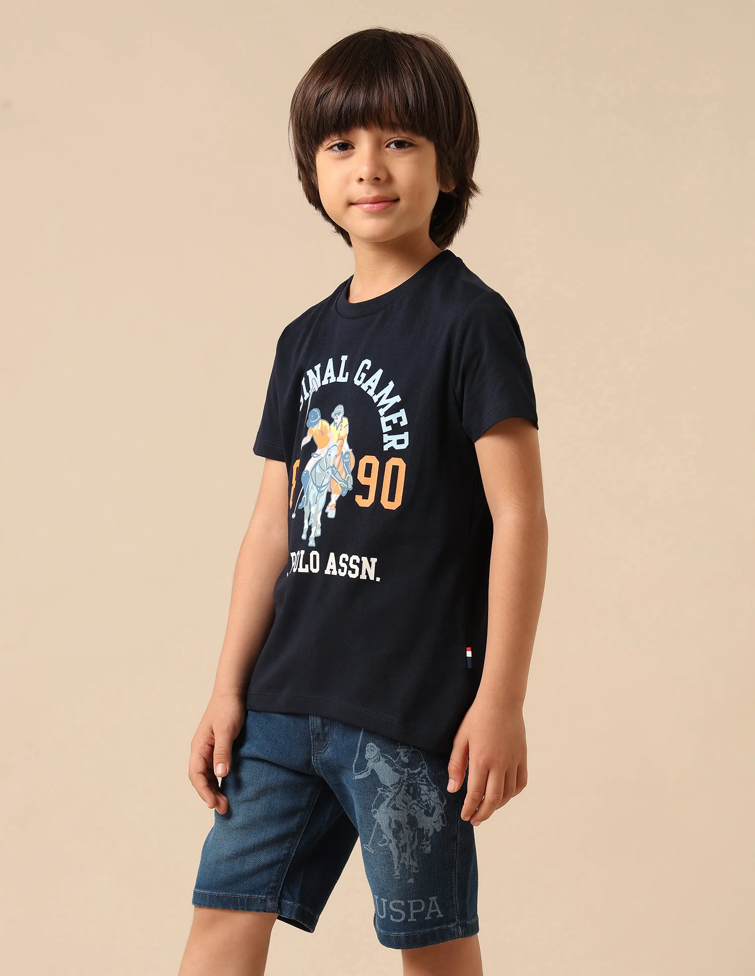 Boys Pure Cotton Graphic Brand Printed T Shirt - Image 4