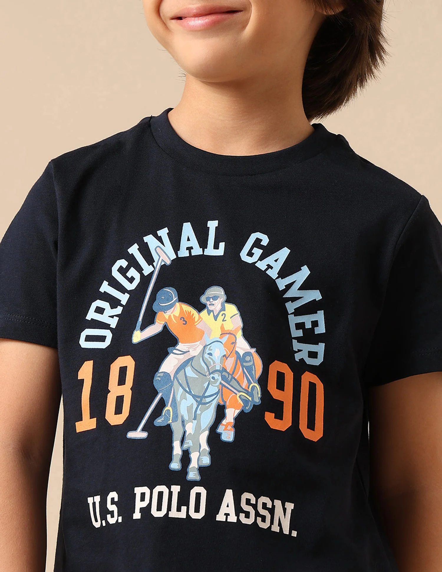 Boys Pure Cotton Graphic Brand Printed T Shirt - Image 6