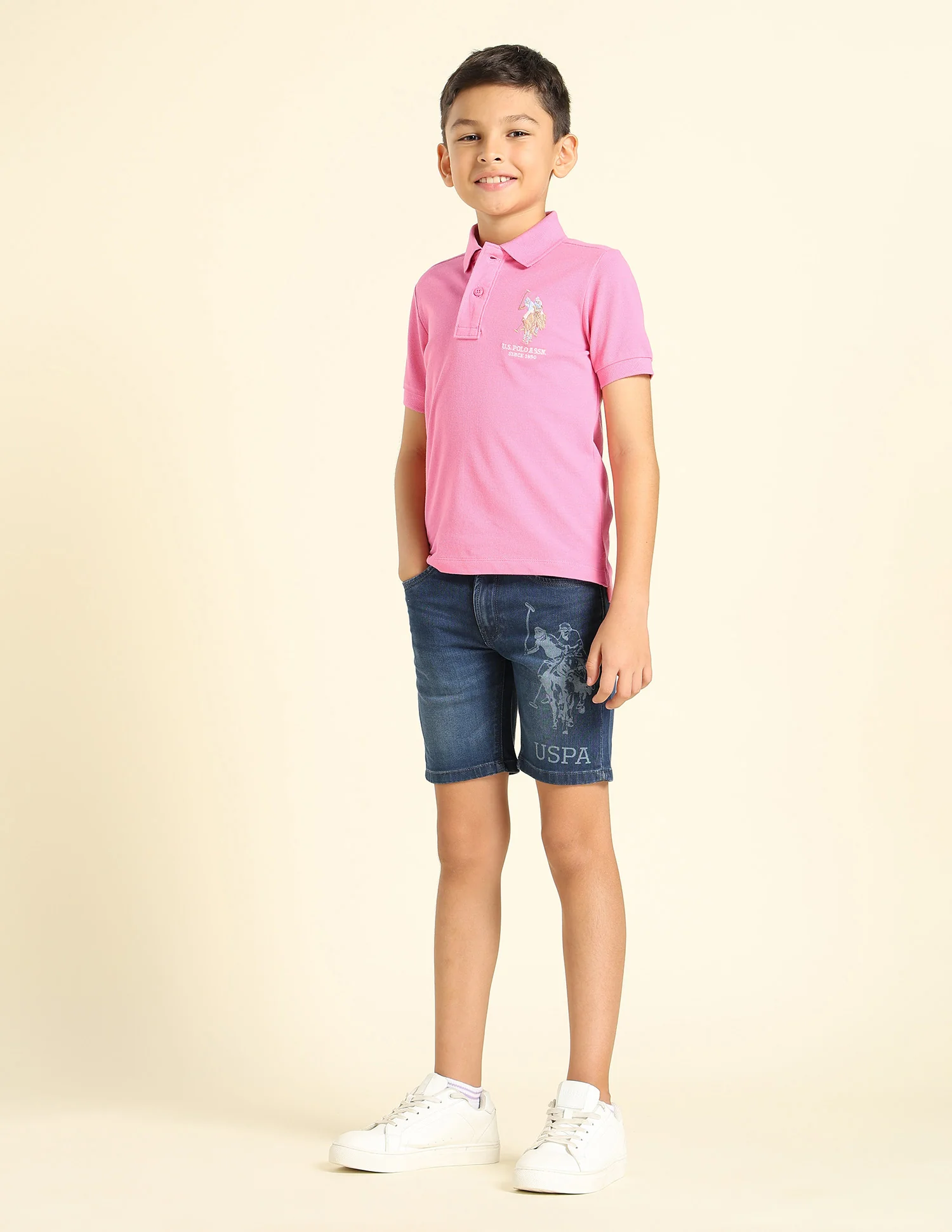 Boys Pure Cotton Regular Fit Polo Shirt - Image 3